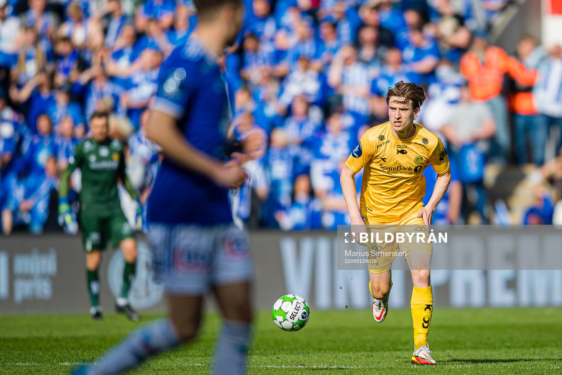 Marius Christopher Høibråten of Bodø/Glimt during the cup final between Bodø/Glimt and Molde on May 1, 2022 in Oslo.