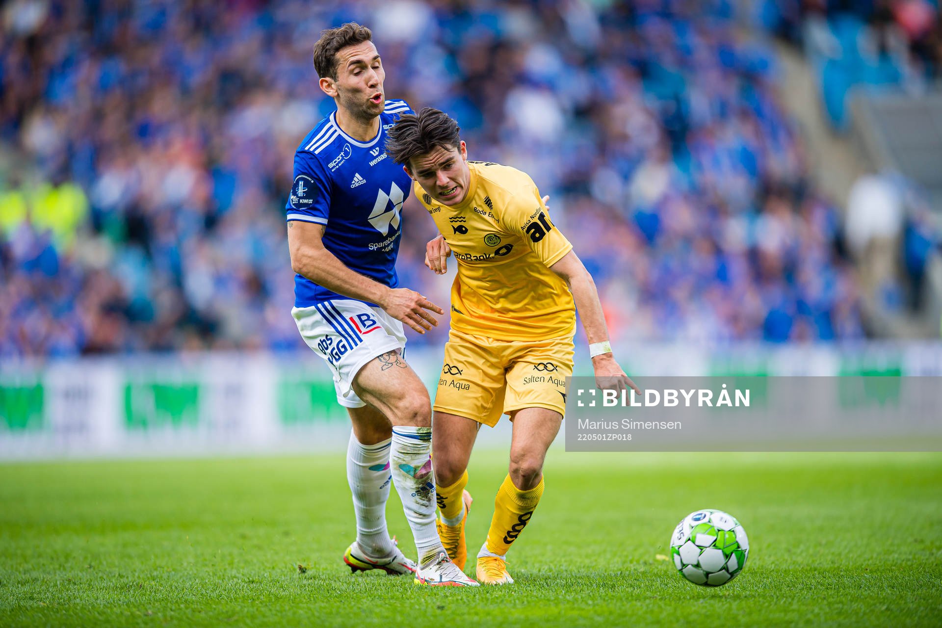 Benjamin Tiedemann Hansen of Molde and Hugo Vegard Vetlesen