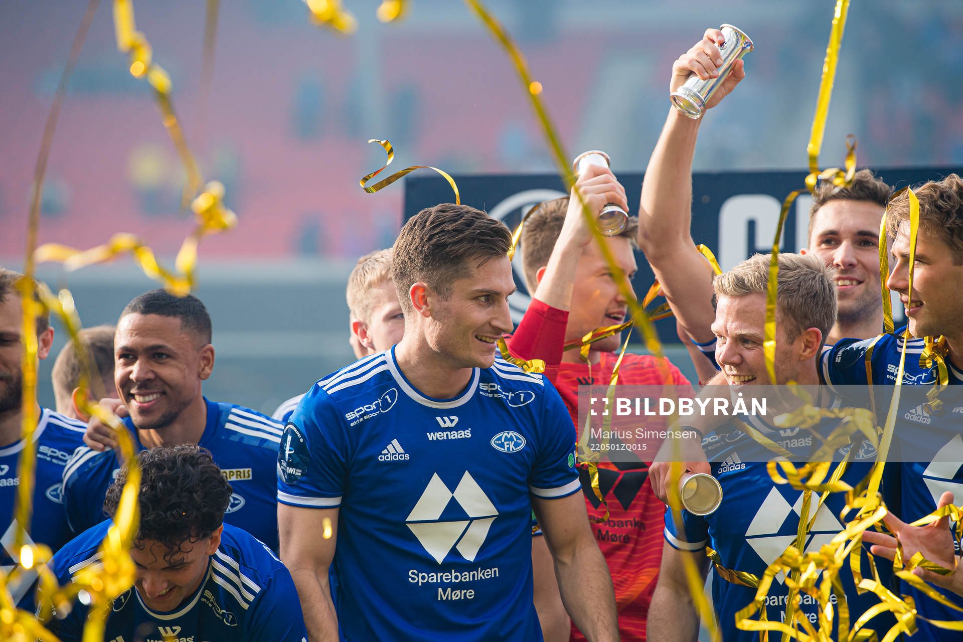 Kristoffer Haugen of Molde celebrates