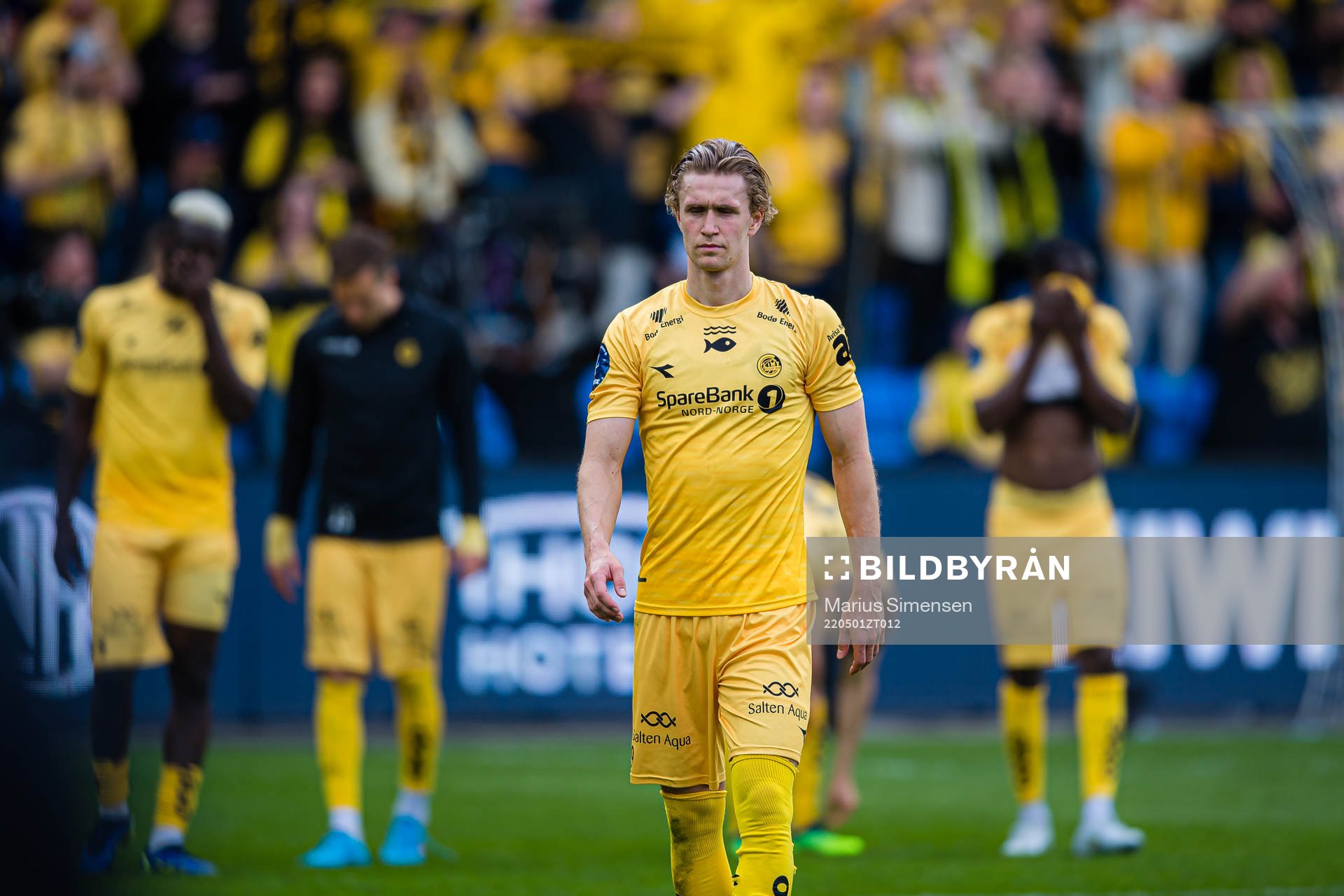 Ola Selvaag Solbakken of Bodø/Glimt looks dejected