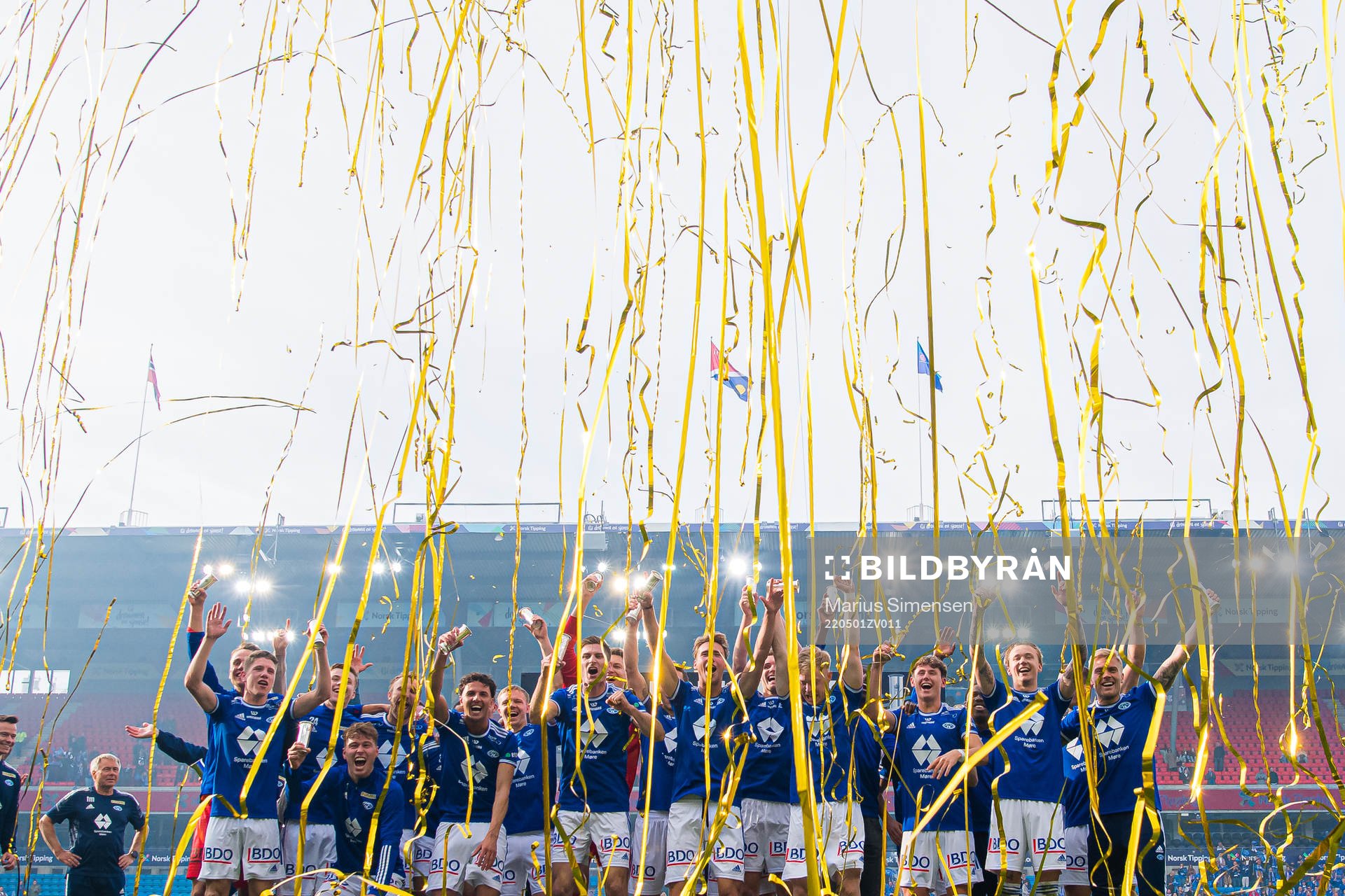 Players of Molde celebrates