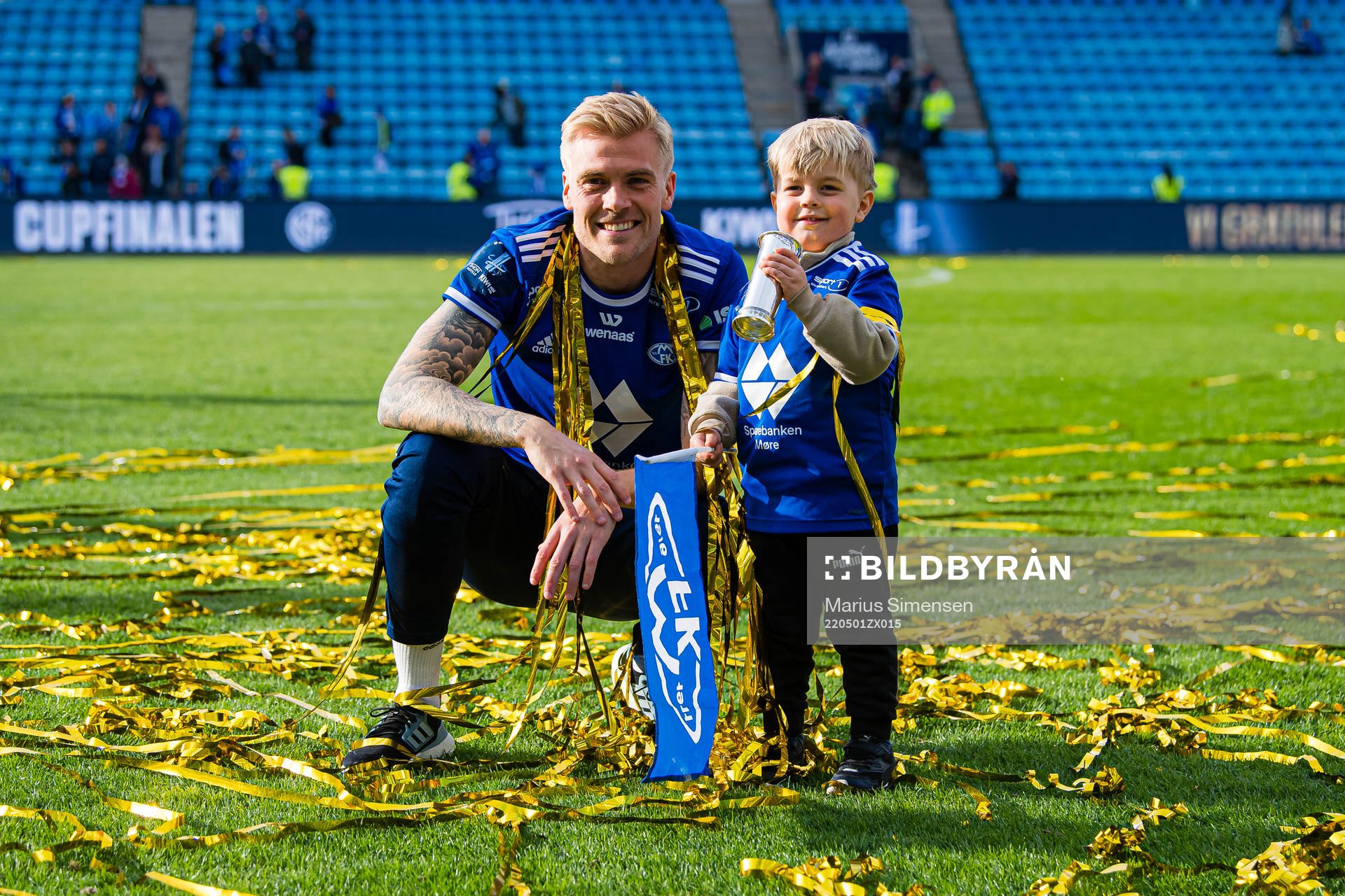 Eirik Ulland Andersen of Molde and his son