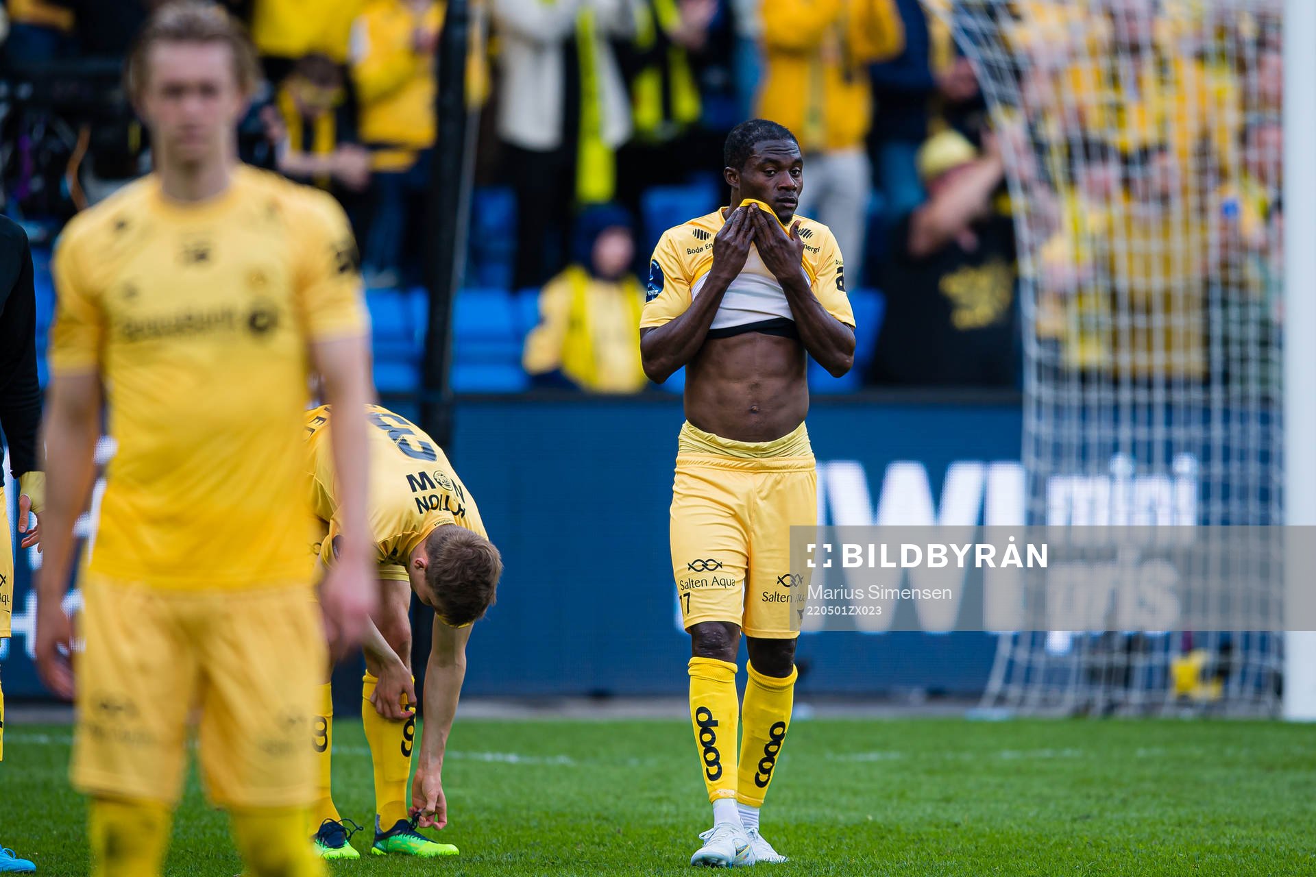 Gilbert Koomson of Bodø/Glimt looks dejected