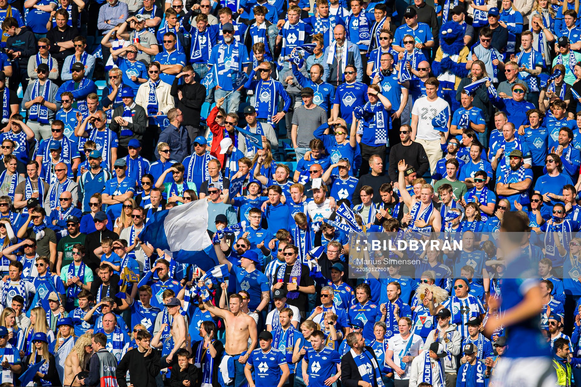Spectators in the stands