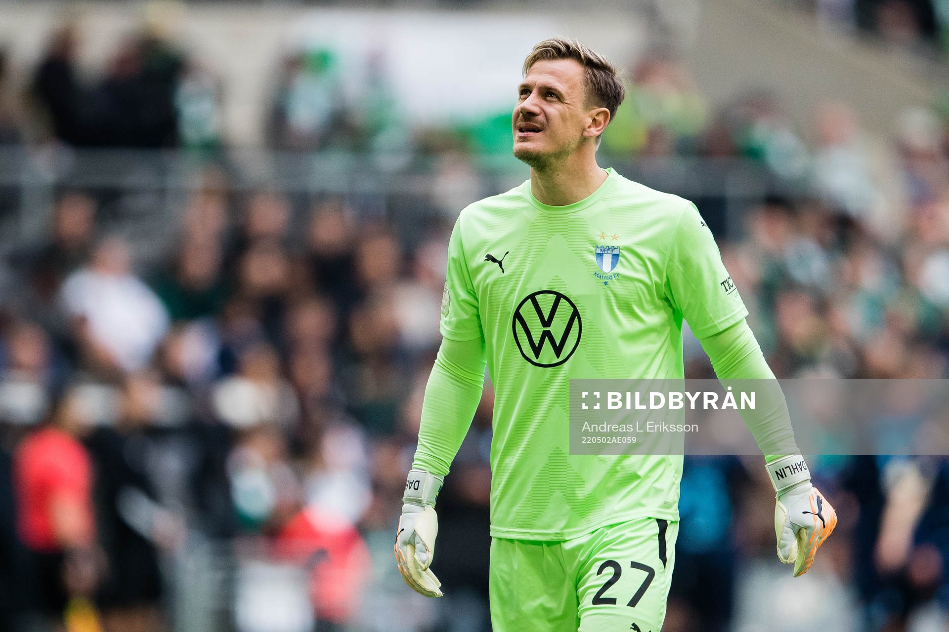 Malmö FFs målvakt Johan Dahlin