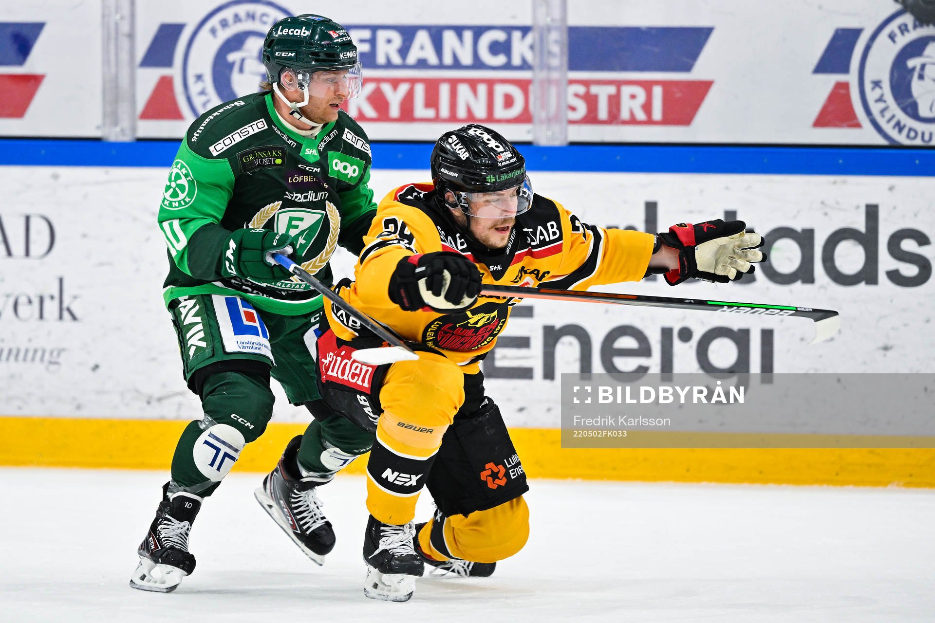 Färjestads Marcus Nilsson och Luleås Jack Connolly