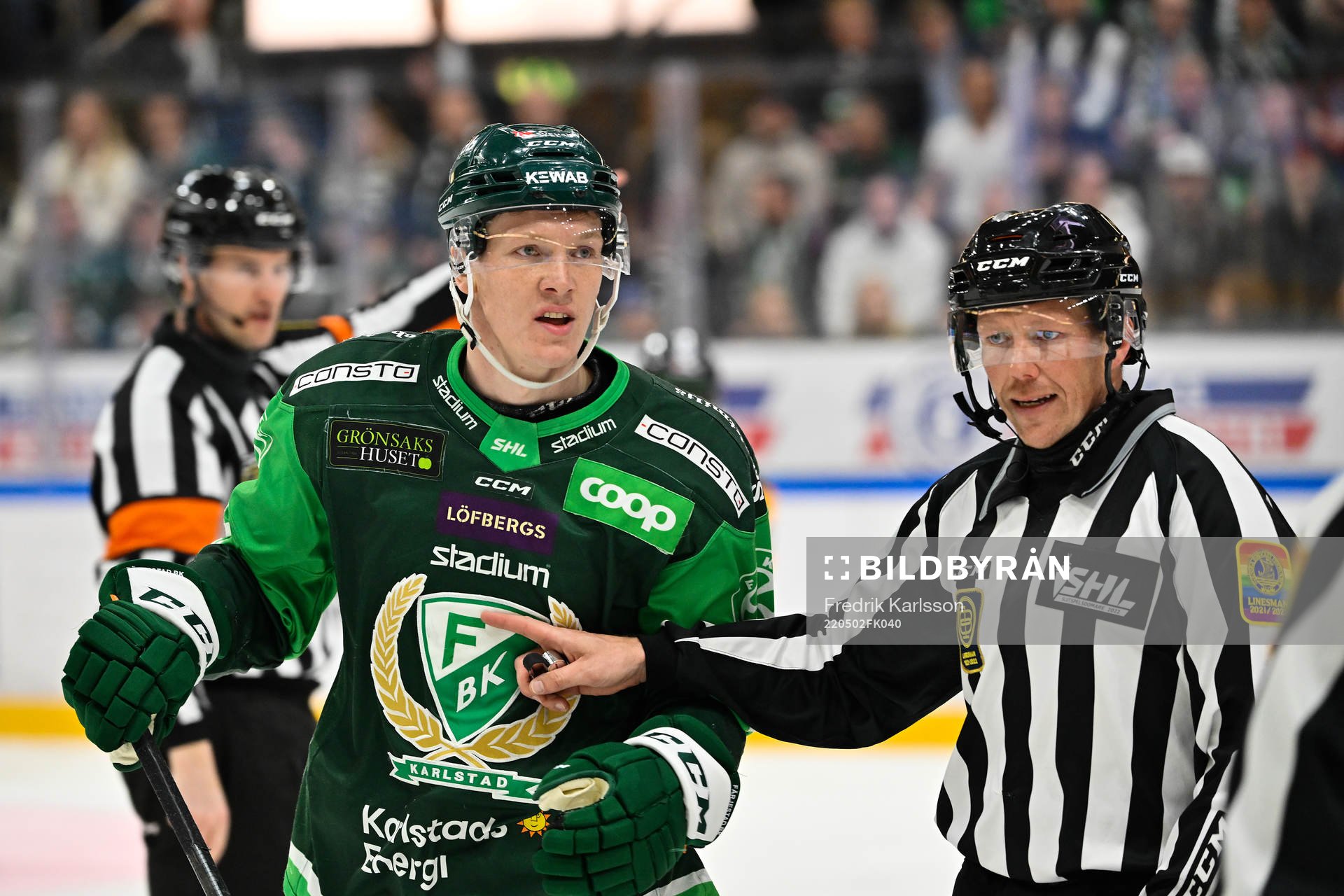 Färjestads Gustav Rydahl blir utvisad
