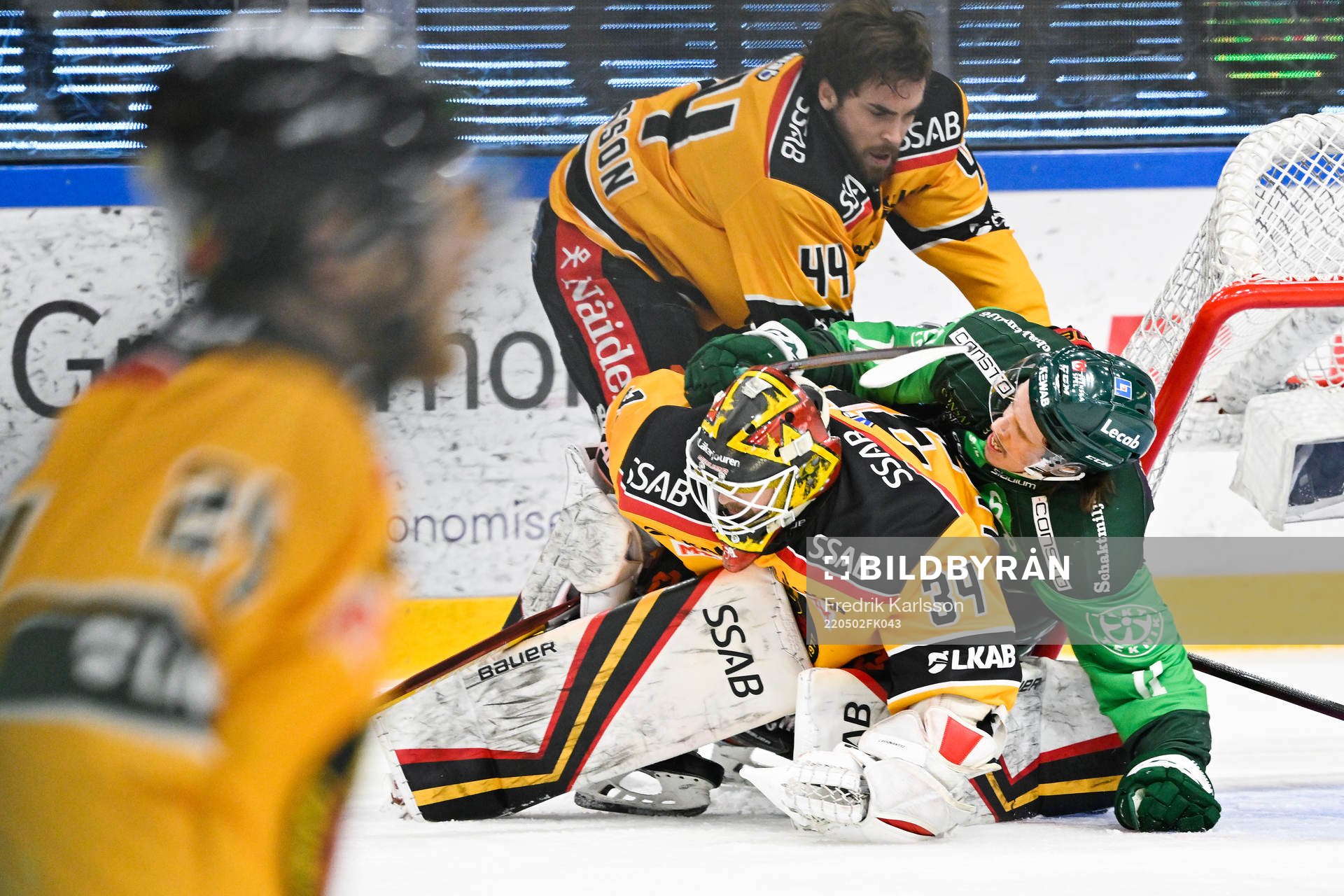 Luleås Jonathan Andersson och Färjestads Joakim Nygård