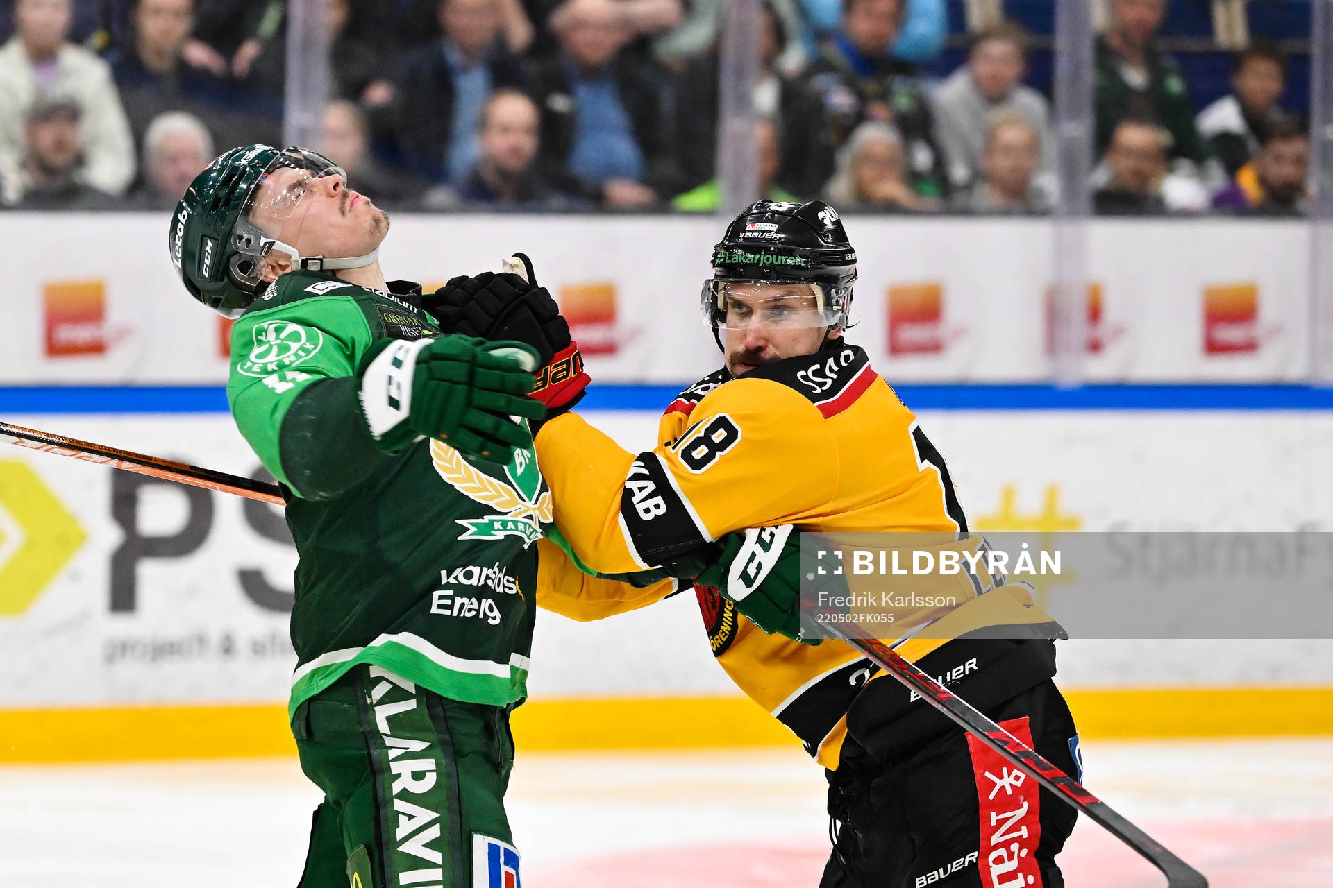 Färjestads Joakim Nygård och Luleås Sami Lepistö