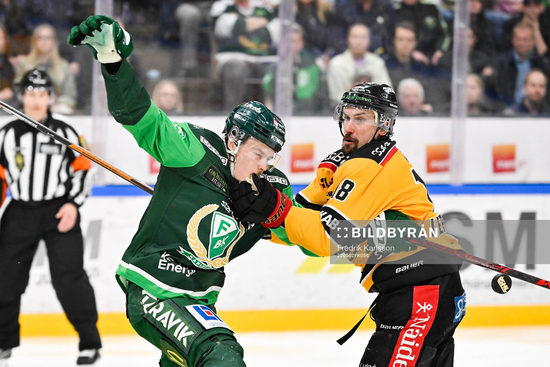 Färjestads Joakim Nygård och Luleås Sami Lepistö