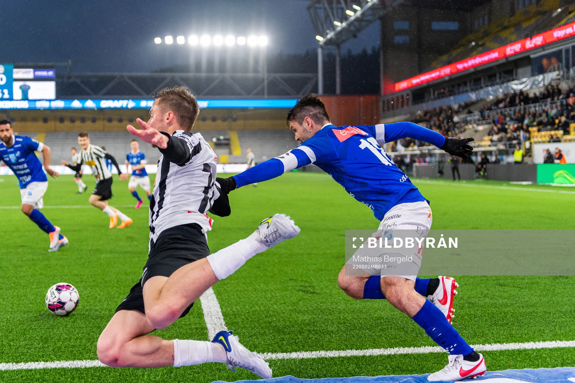 Landskronas Melker Heier och Norrbys Ivo Dominik Pekalski