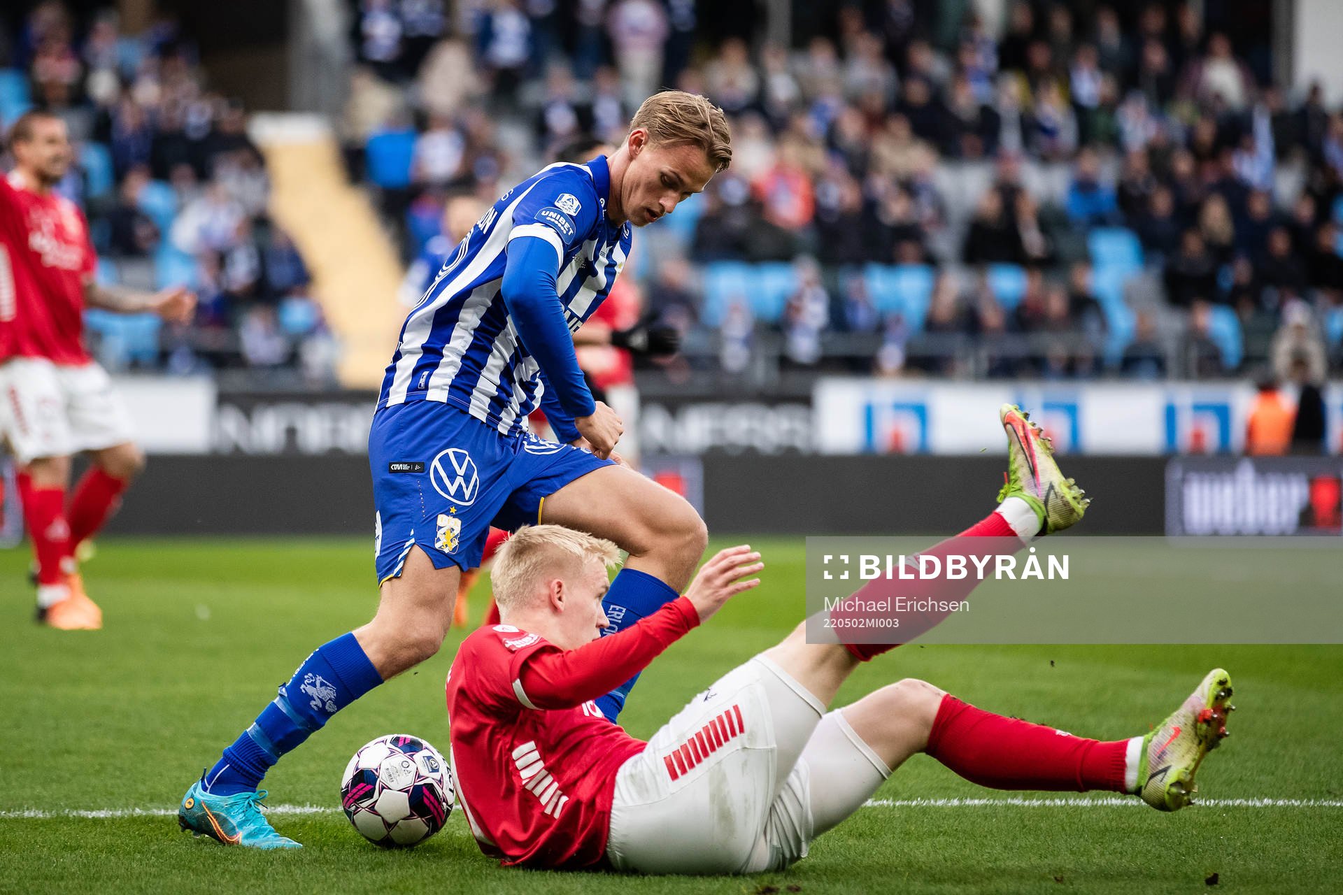 IFK Göteborgs Oscar Vilhelmsson och Kalmars Carl Gustafsson