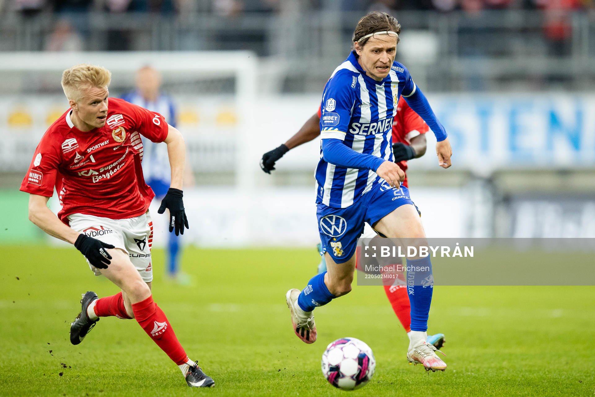 Kalmars Axel Lindahl och IFK Göteborgs Simon Thern