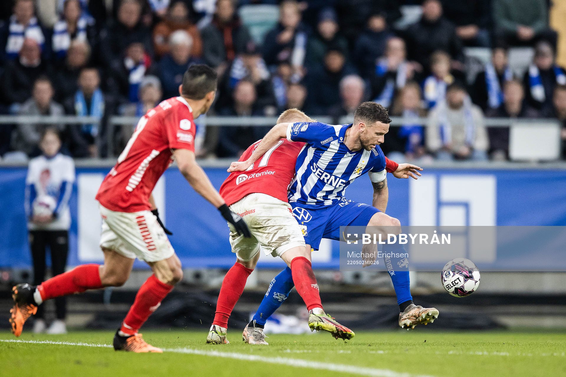 Kalmars Carl Gustafsson och IFK Göteborgs Marcus Berg