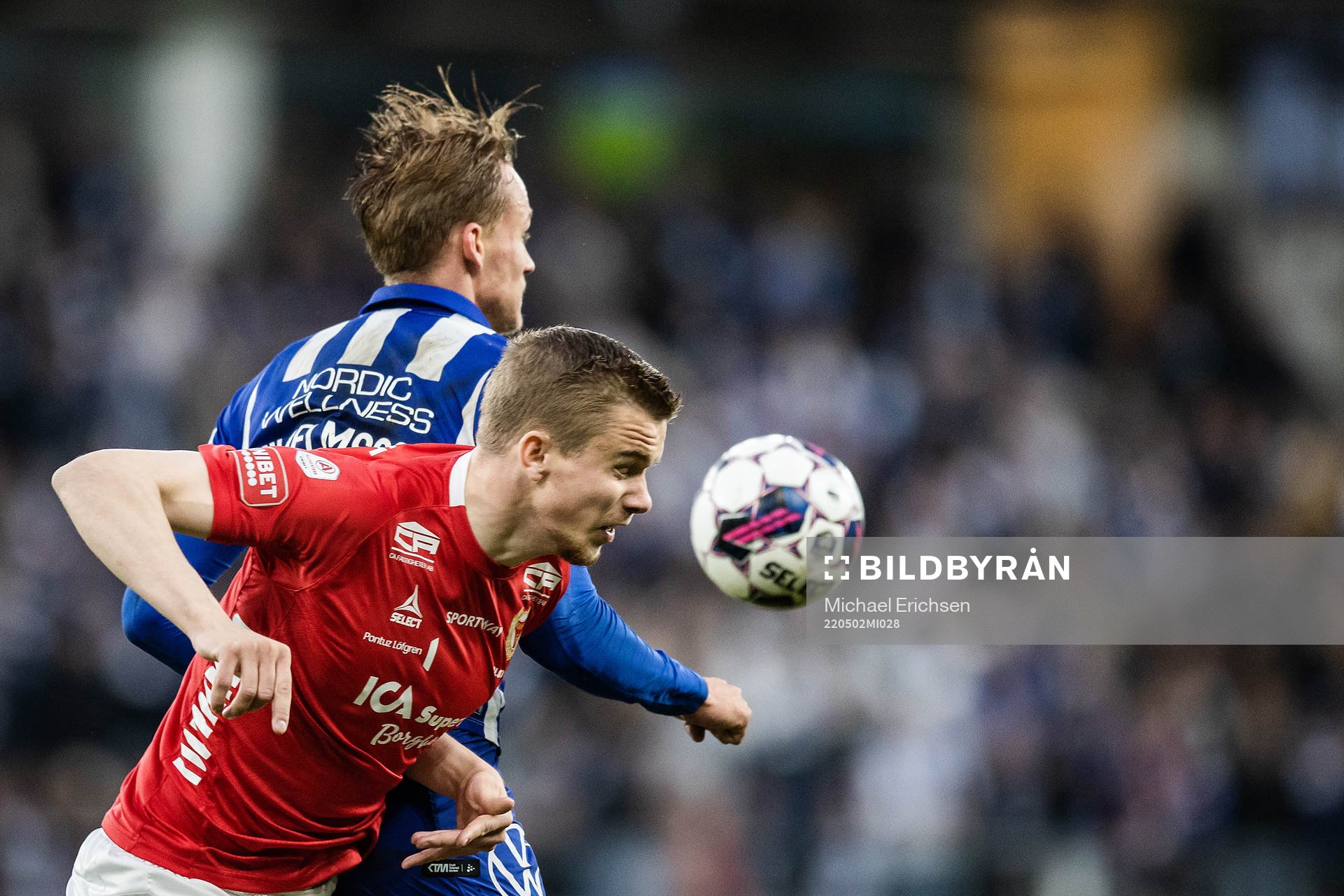 Kalmars Johan Stenmark och IFK Göteborgs Oscar Vilhelmsson