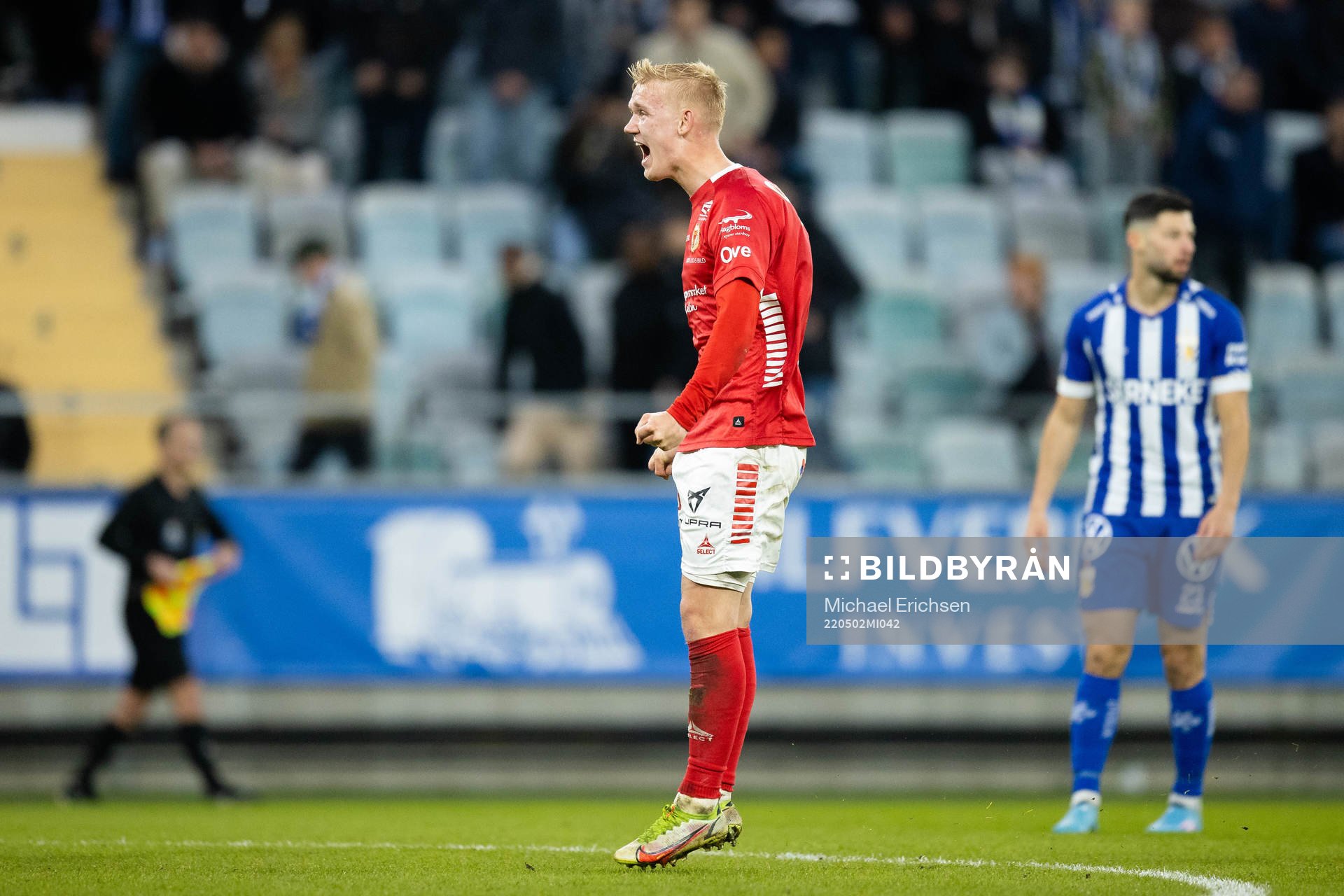 Kalmars Carl Gustafsson jublar