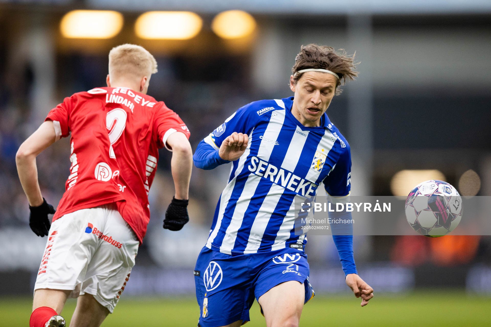 Kalmars Axel Lindahl och IFK Göteborgs Simon Thern
