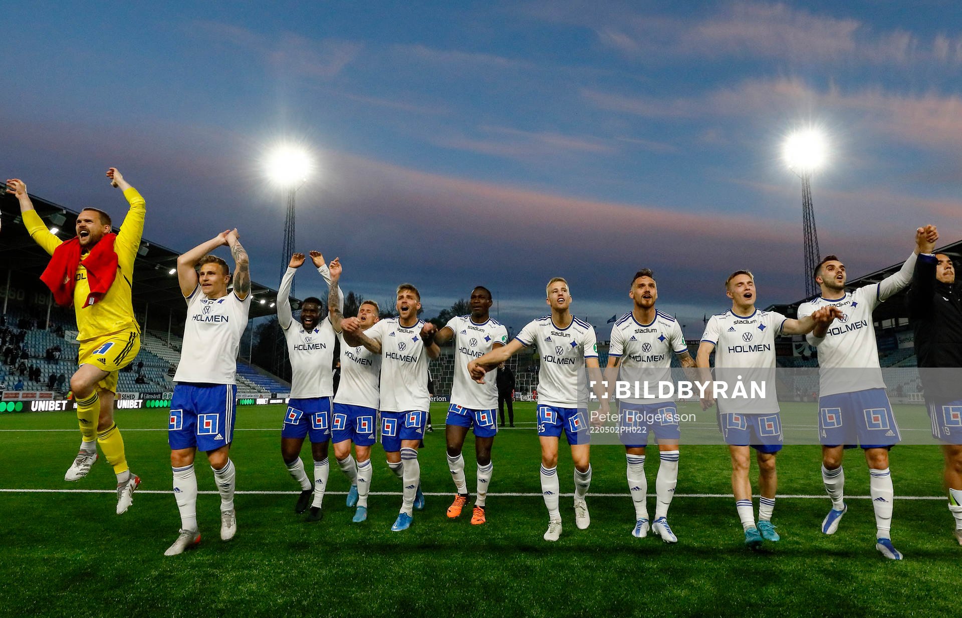 IFK Norrköpings spelare jublar
