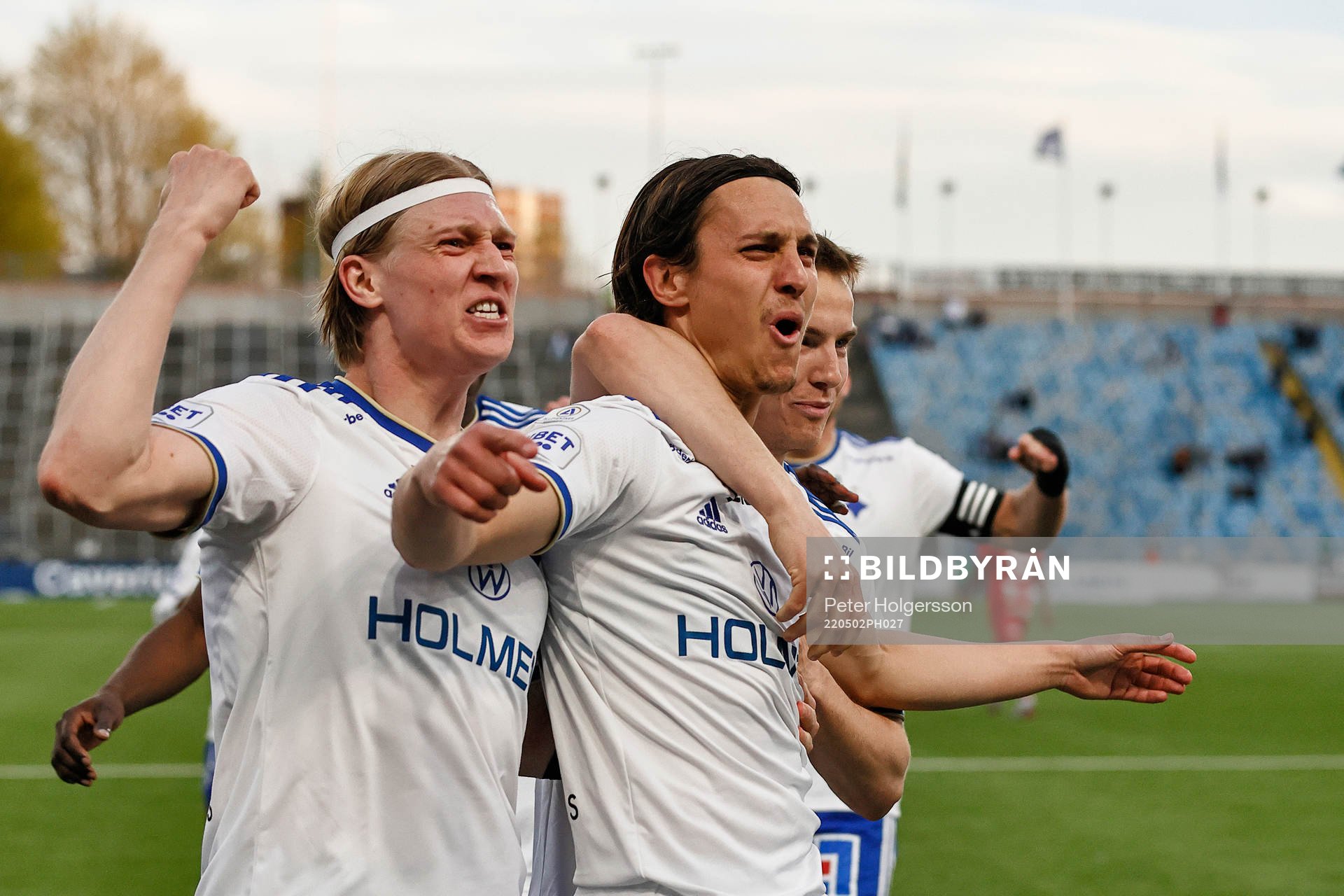 IFK Norrköpings Daniel Fritz Eid och Jonathan Levi jublar