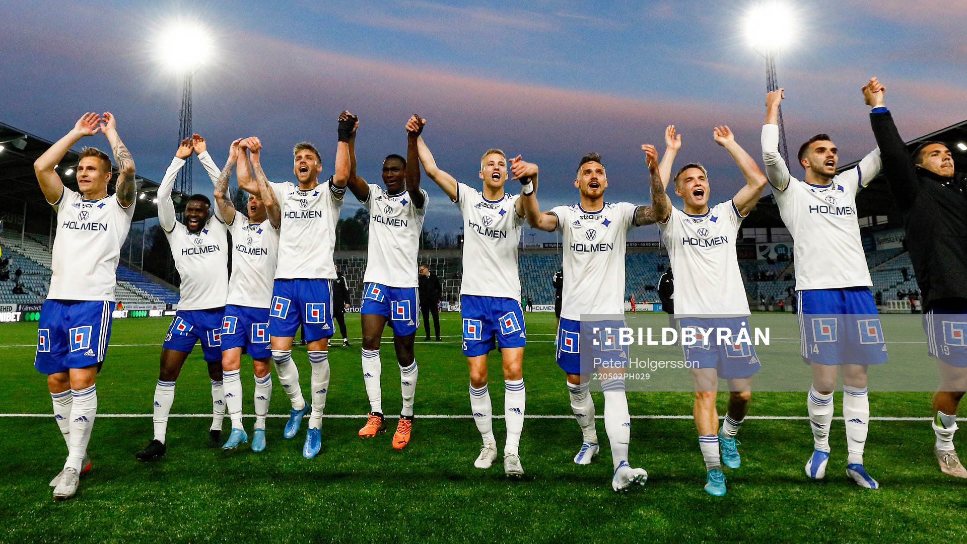 IFK Norrköpings Daniel Fritz Eid och Jonathan Levi jublar