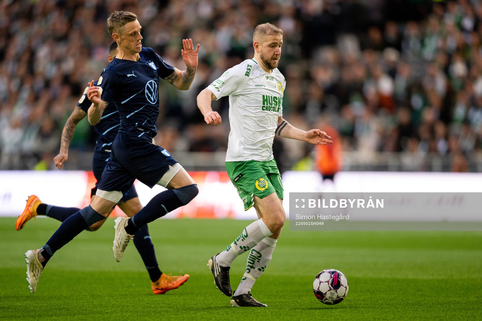 Malmö FFs Sören Rieks och Hammarbys Darijan Bojanic