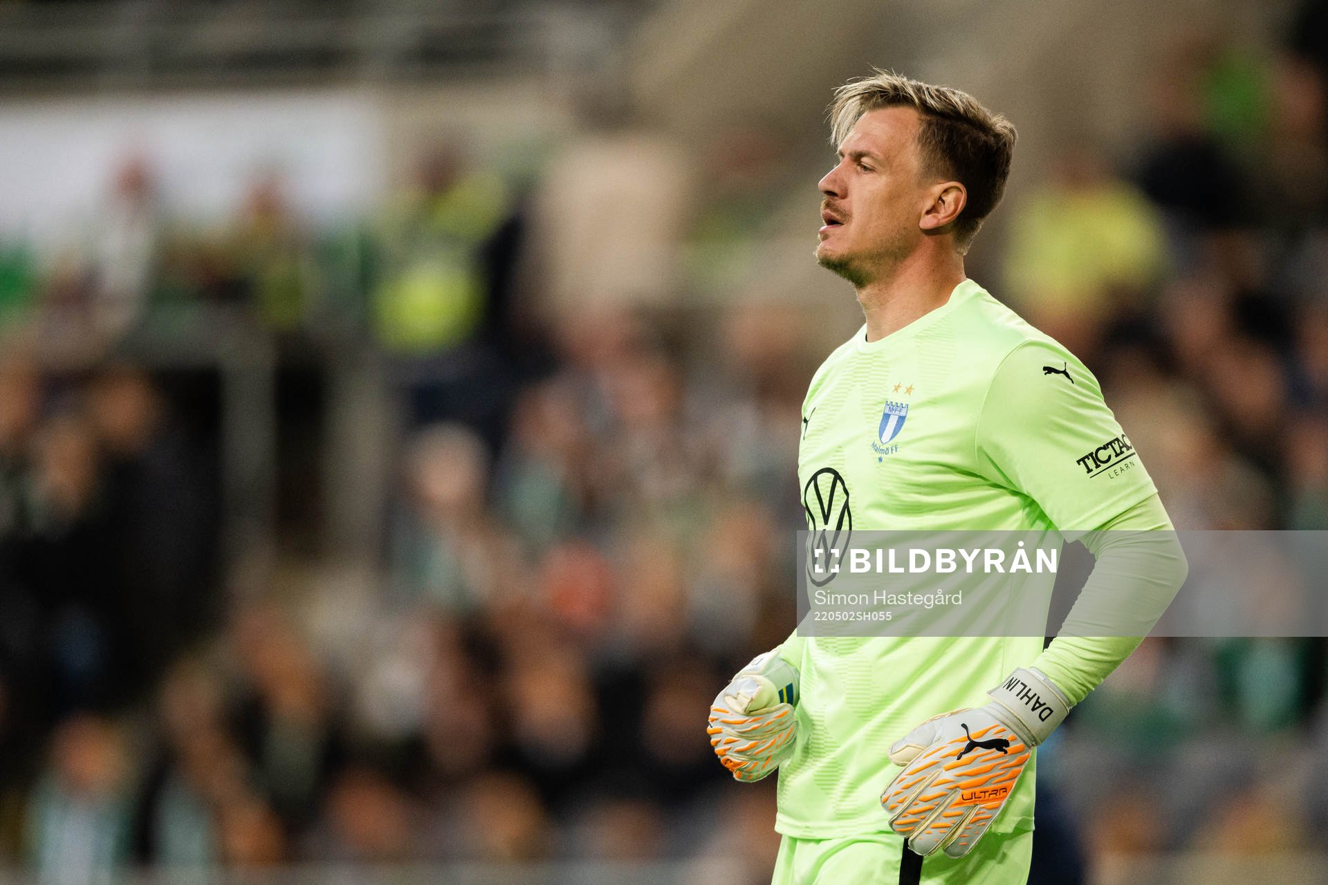 Malmö FFs målvakt Johan Dahlin