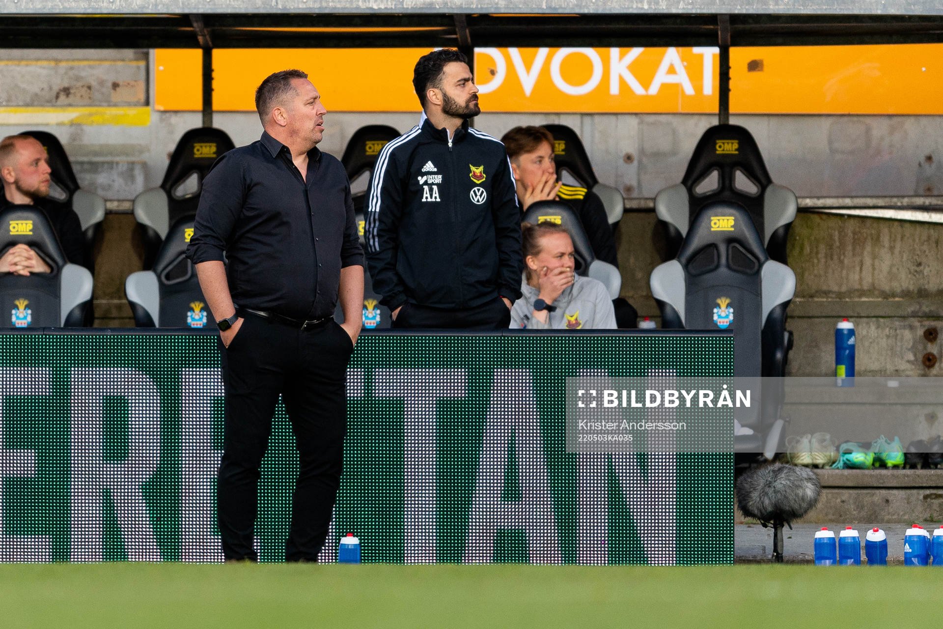 Östersunds tränare Magnus Powell och assisterande