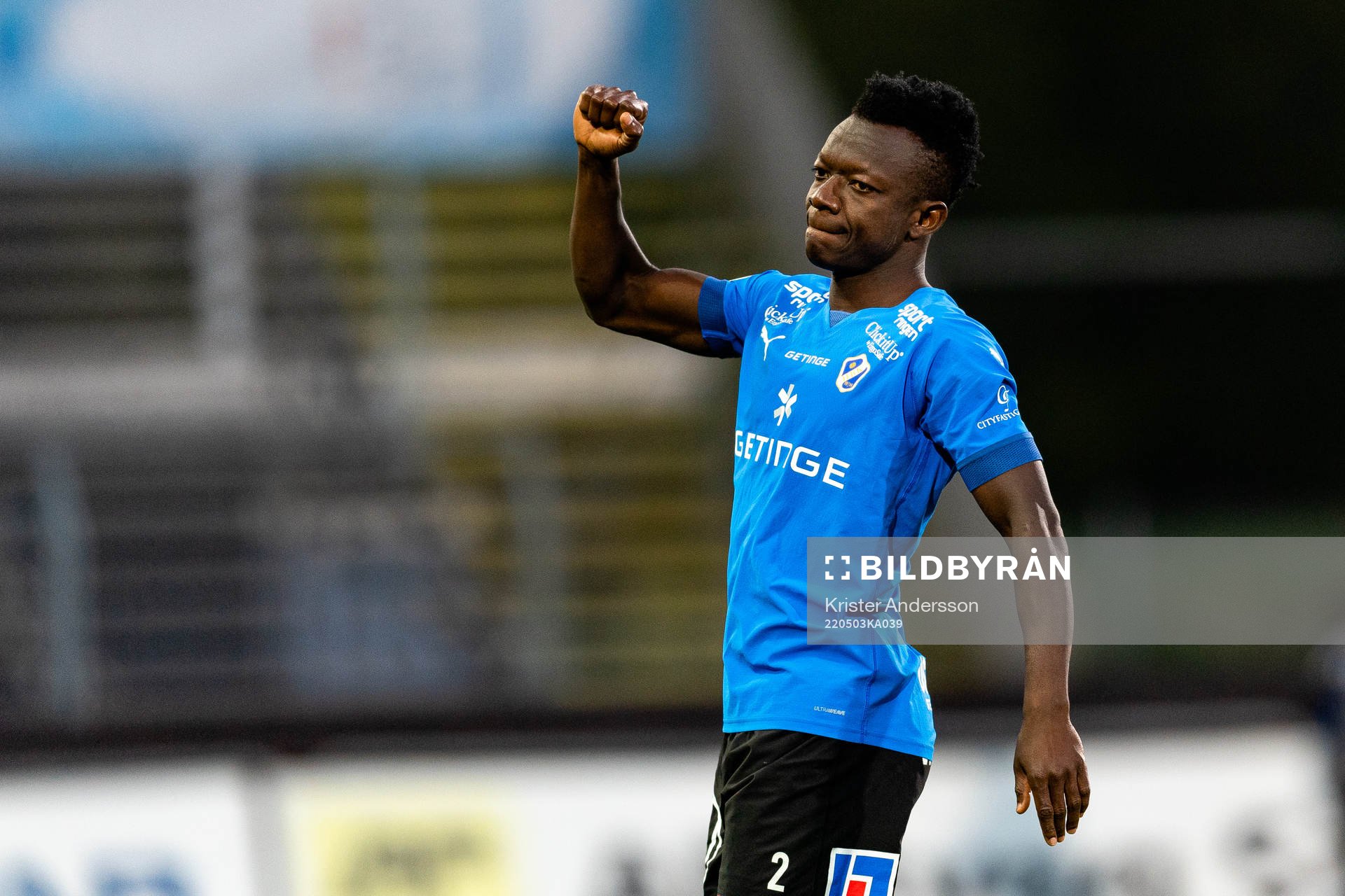Halmstads Thomas Boakye jublar
