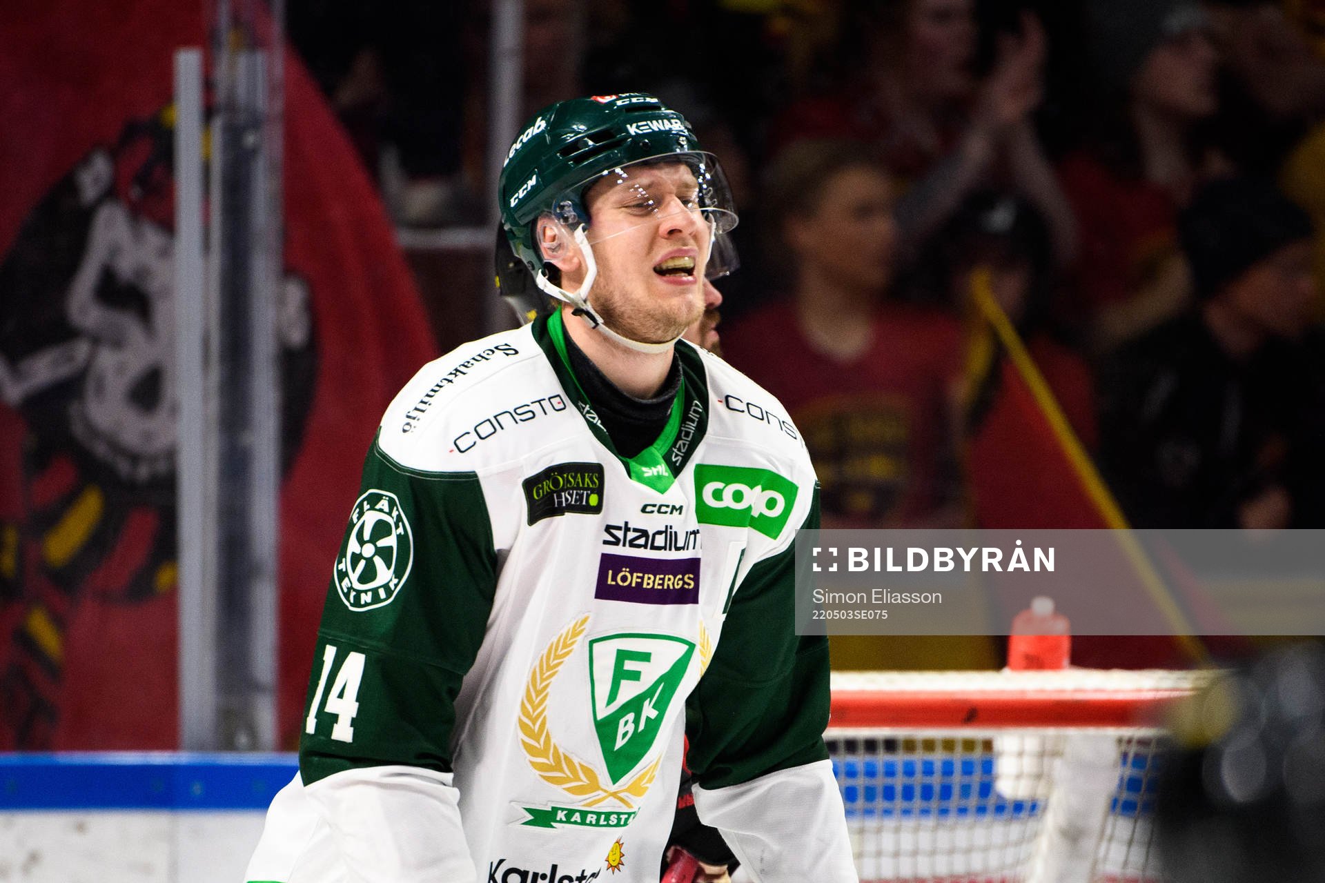Färjestads Victor Ejdsell deppar