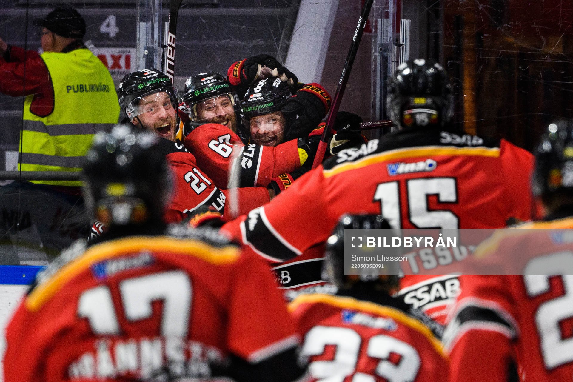 Luleås Juhani Tyrväinen, Linus Omark och Einar