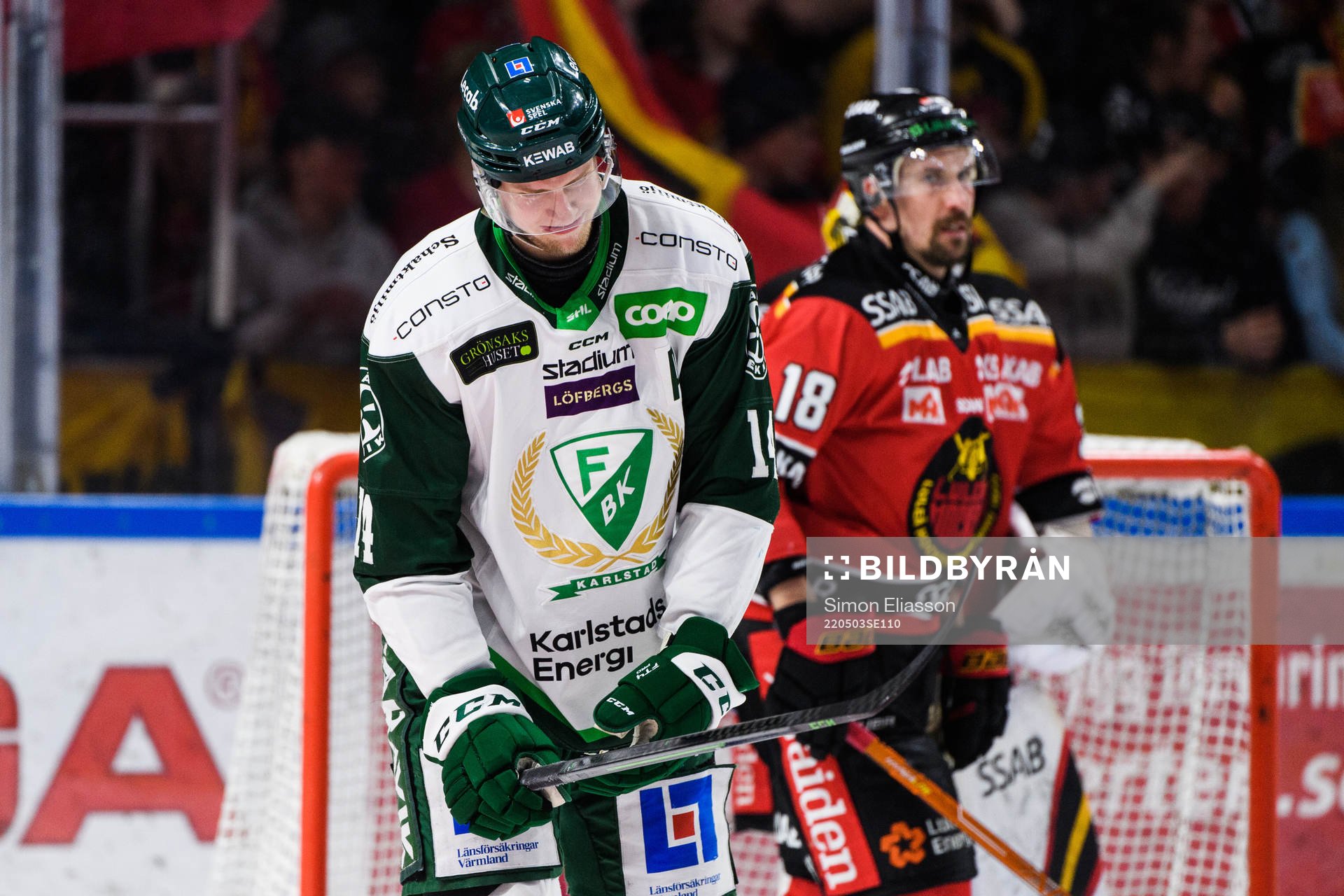 Färjestads Victor Ejdsell deppar