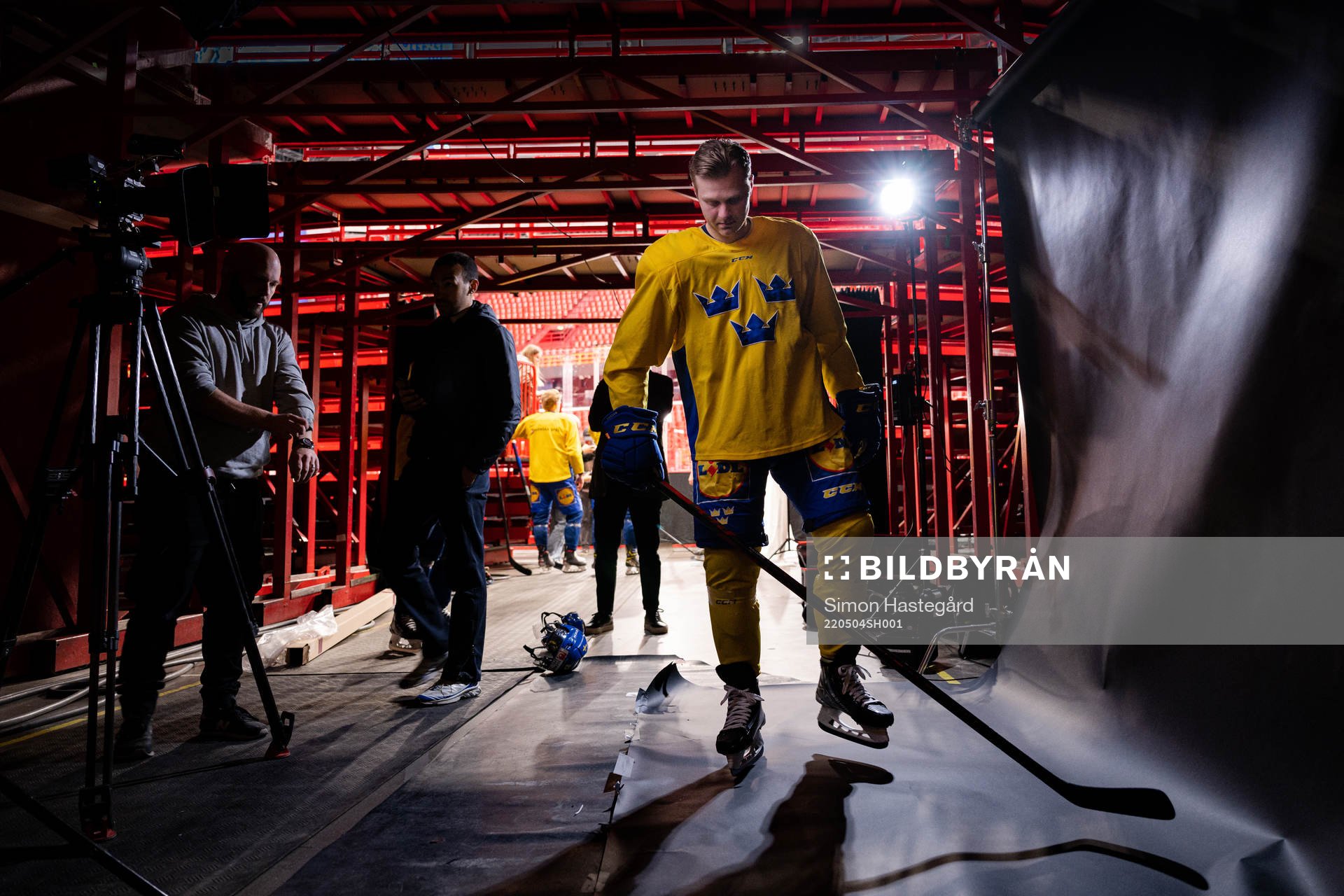 Lucas Wallmark of the Swedish national ice hockey team