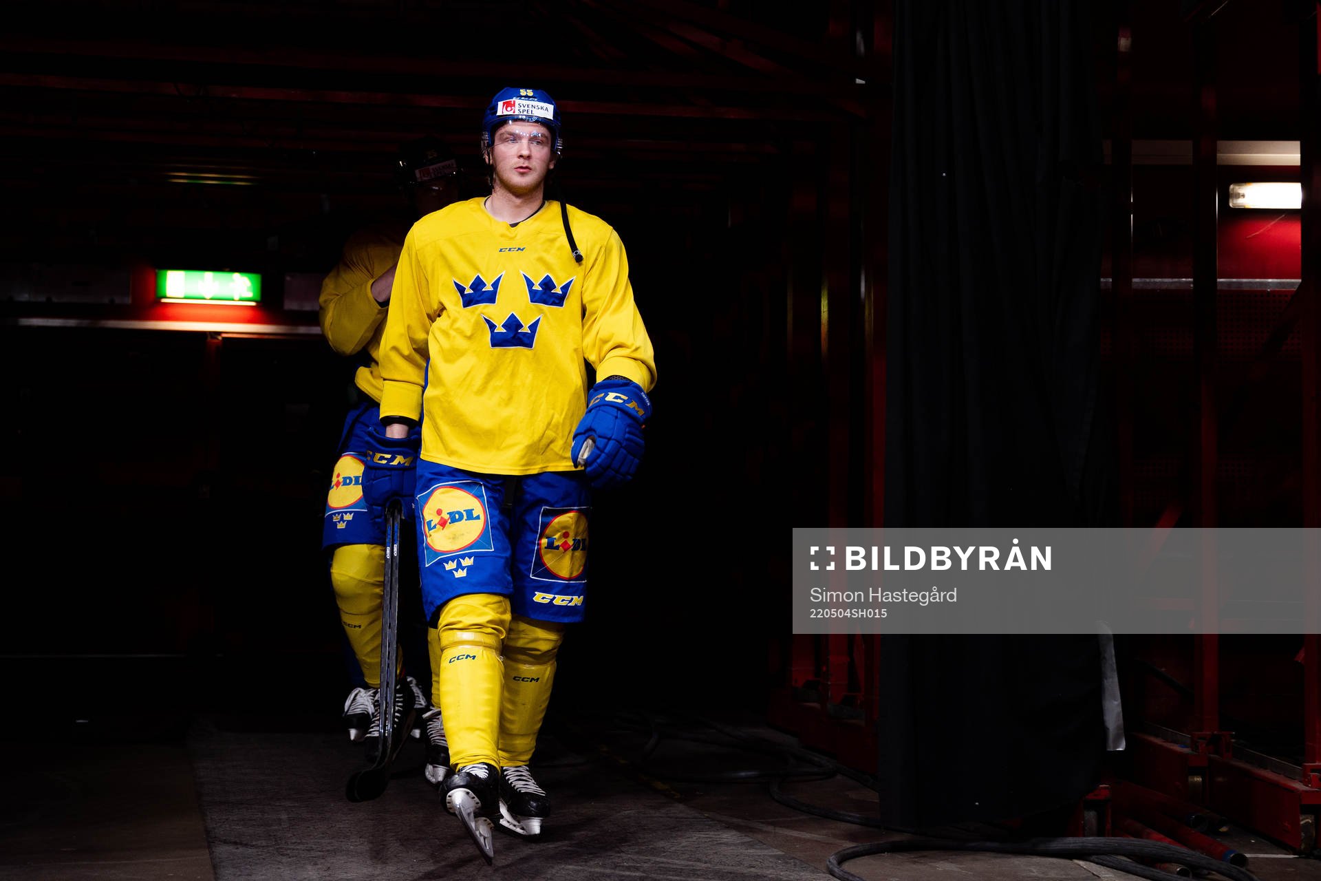 Calle Själin of the Swedish national ice hockey team