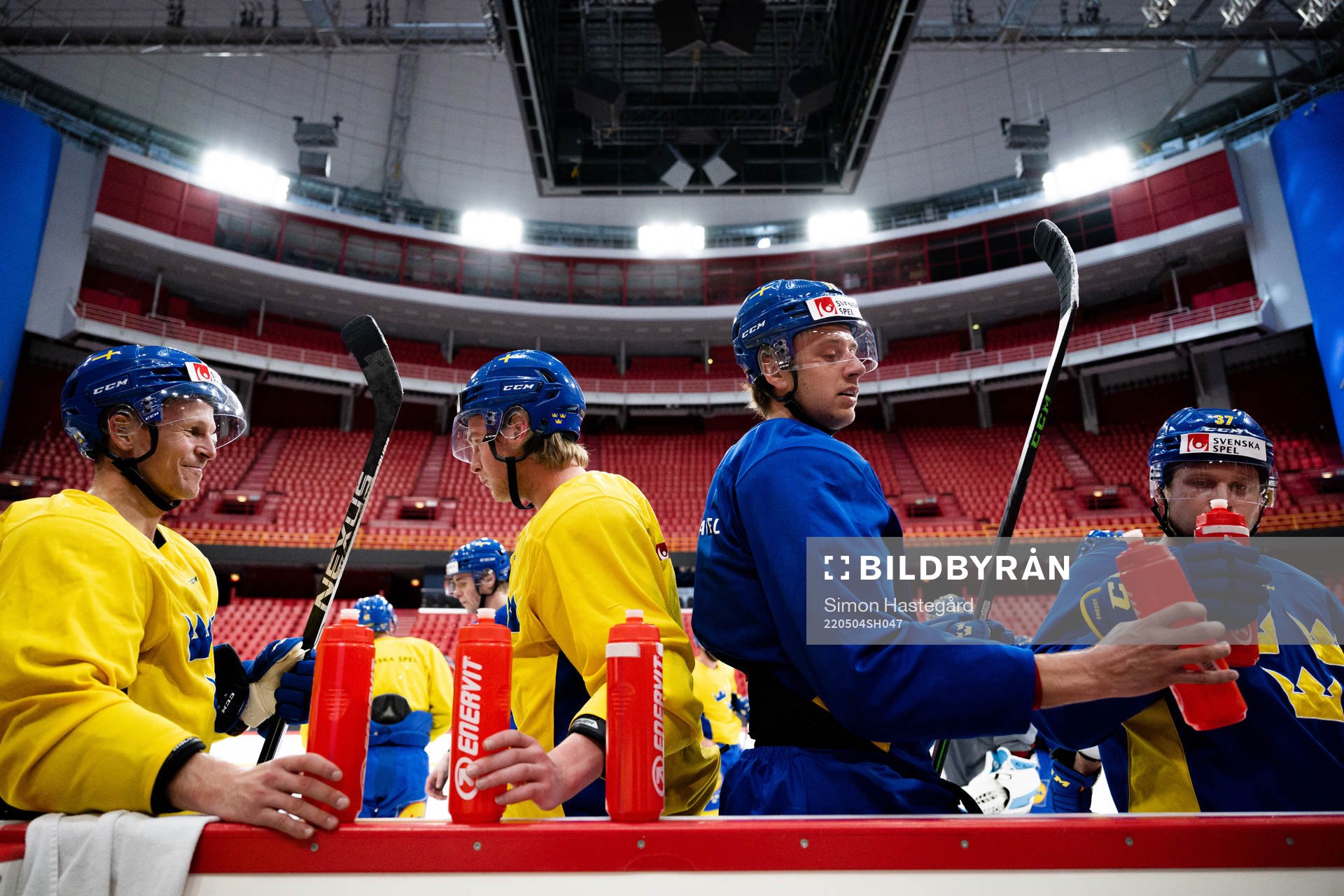 Max Friberg, Calle Själin and Filip Roos of the Swedish