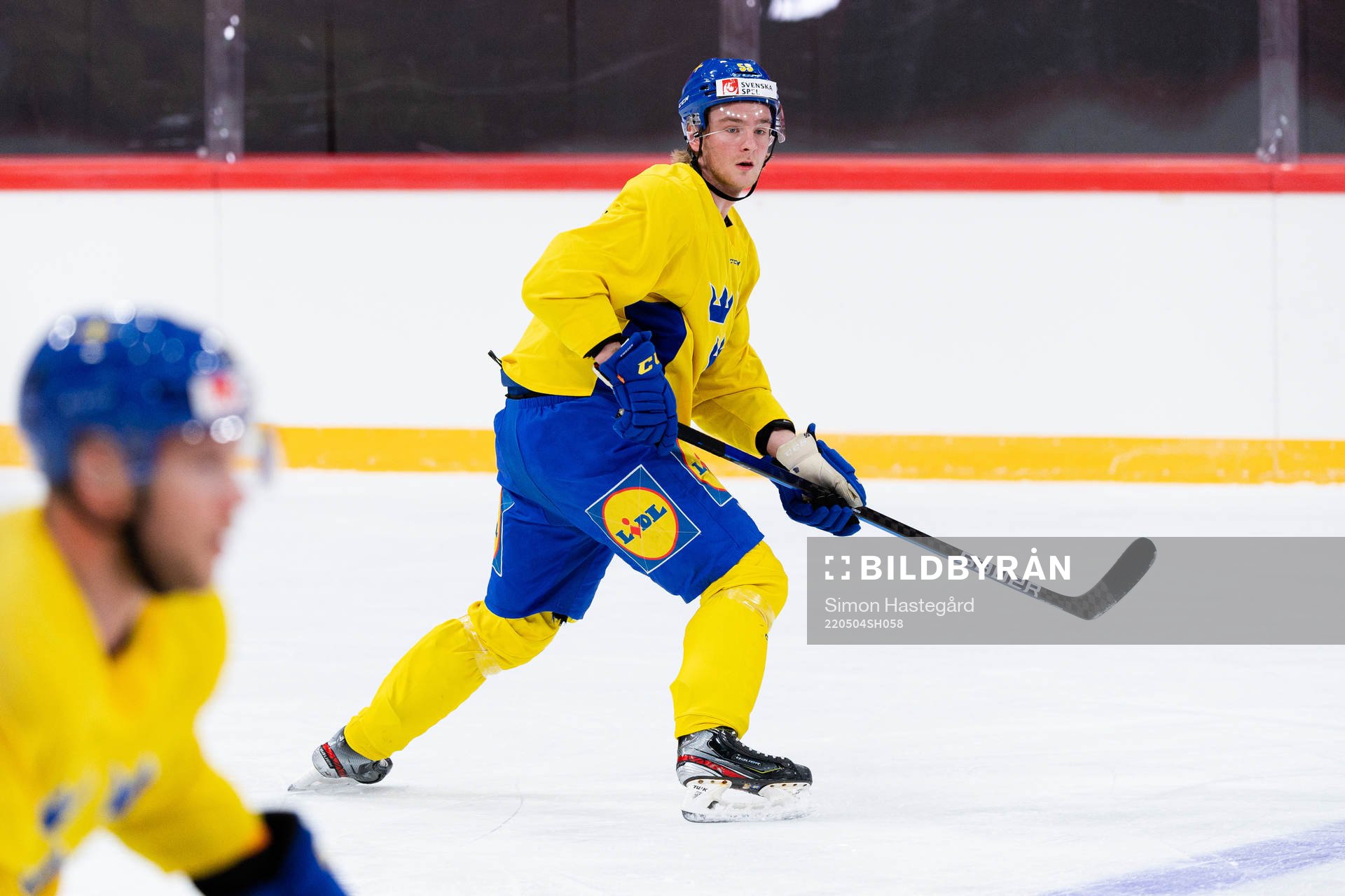Calle Själin of the Swedish national ice hockey team