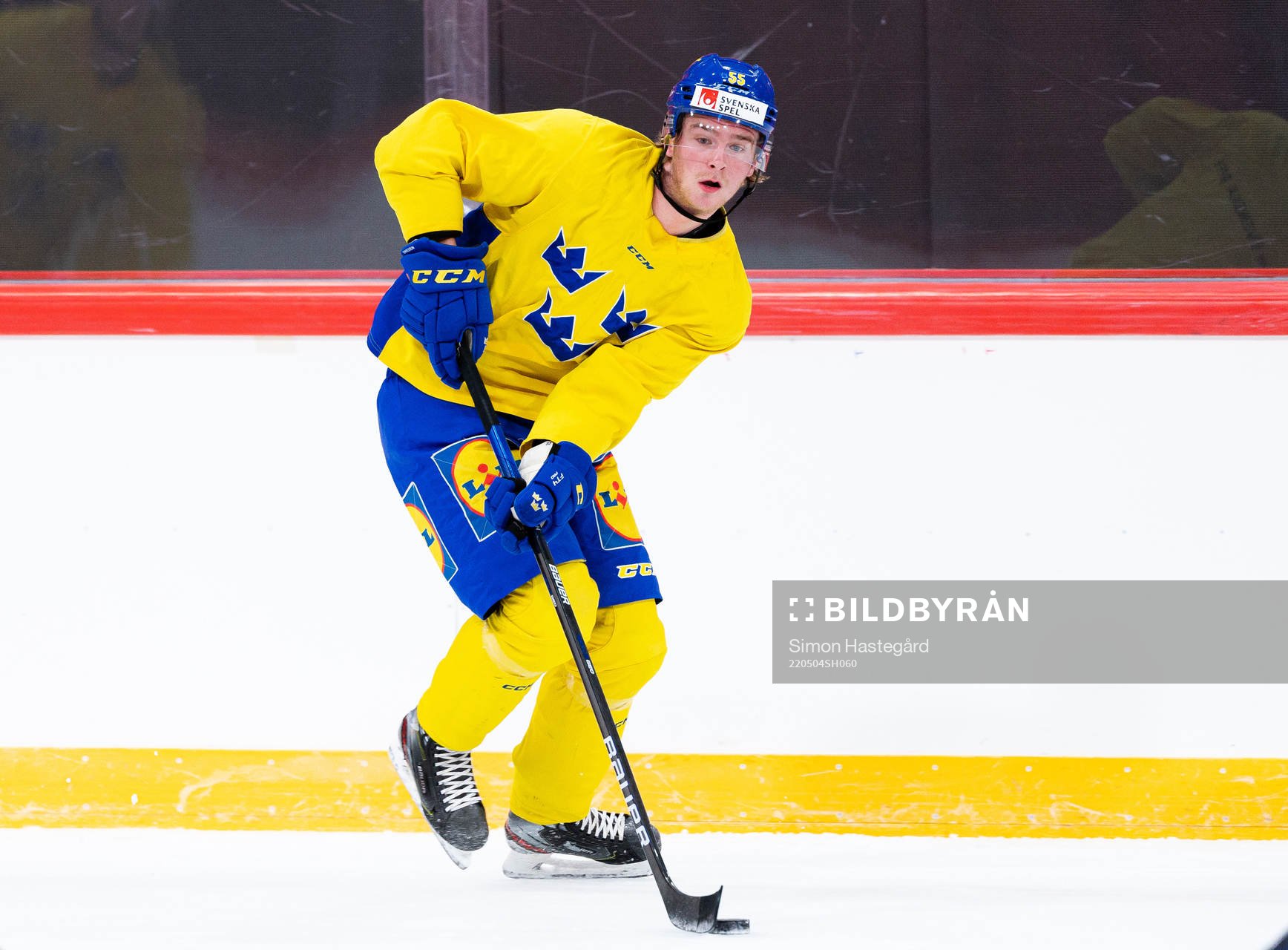 Calle Själin of the Swedish national ice hockey team