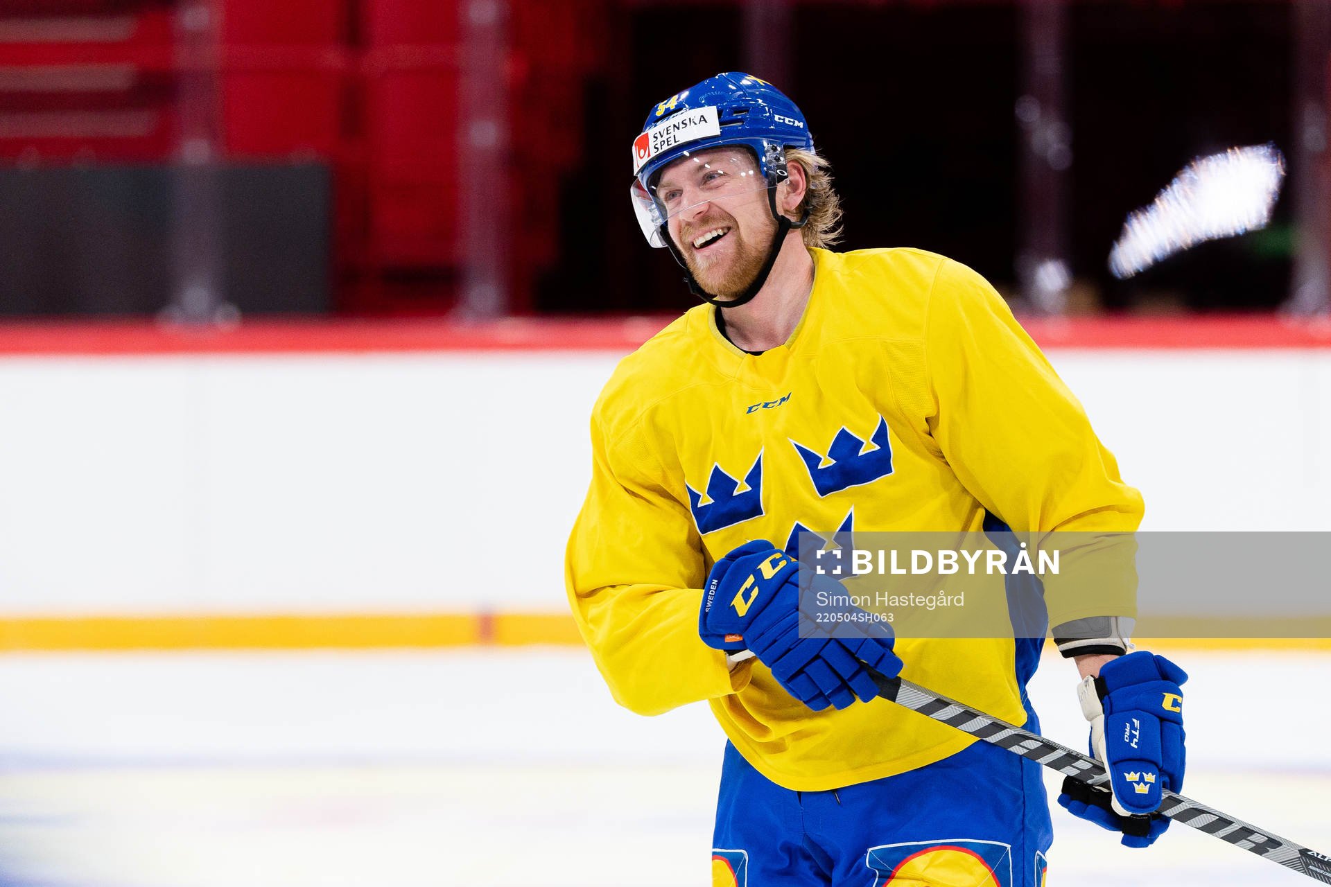 Anton Lindholm of the Swedish national ice hockey team