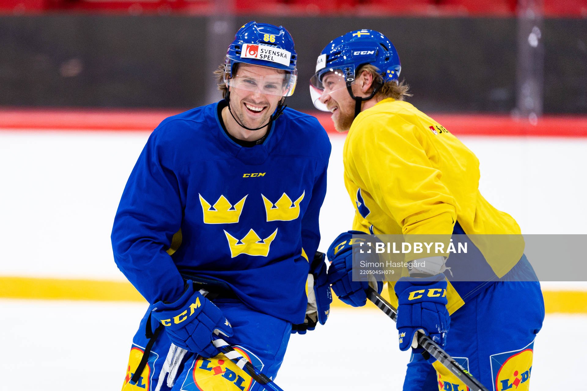 Mathias Bromé and Anton Lindholm of the Swedish national