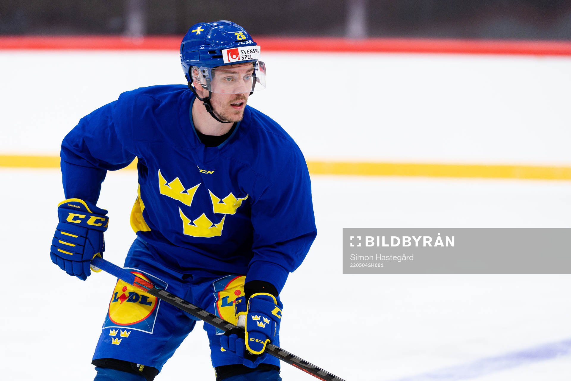 Joel Kellman of the Swedish national ice hockey team