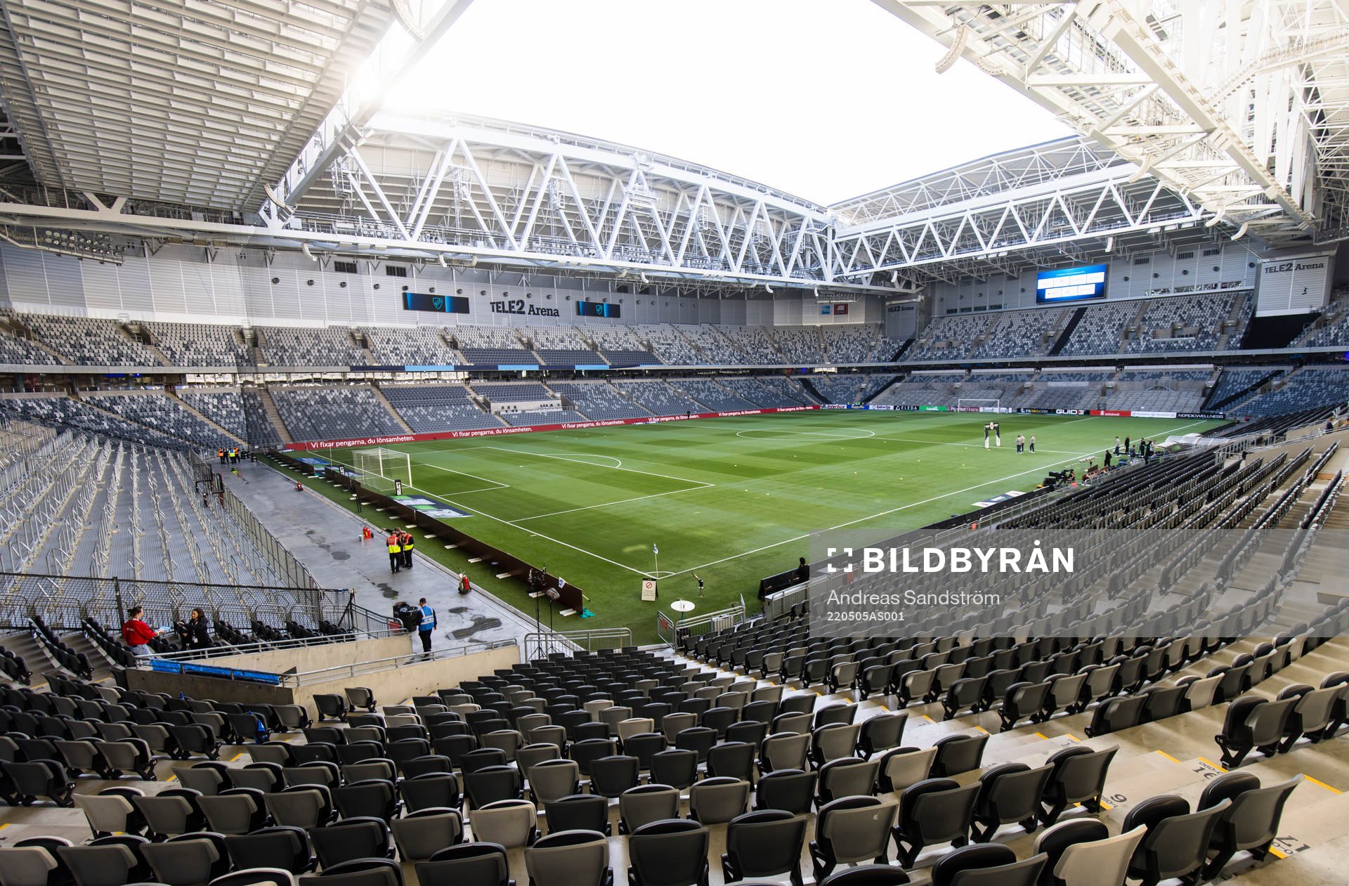 Vy över Tele2 Arena