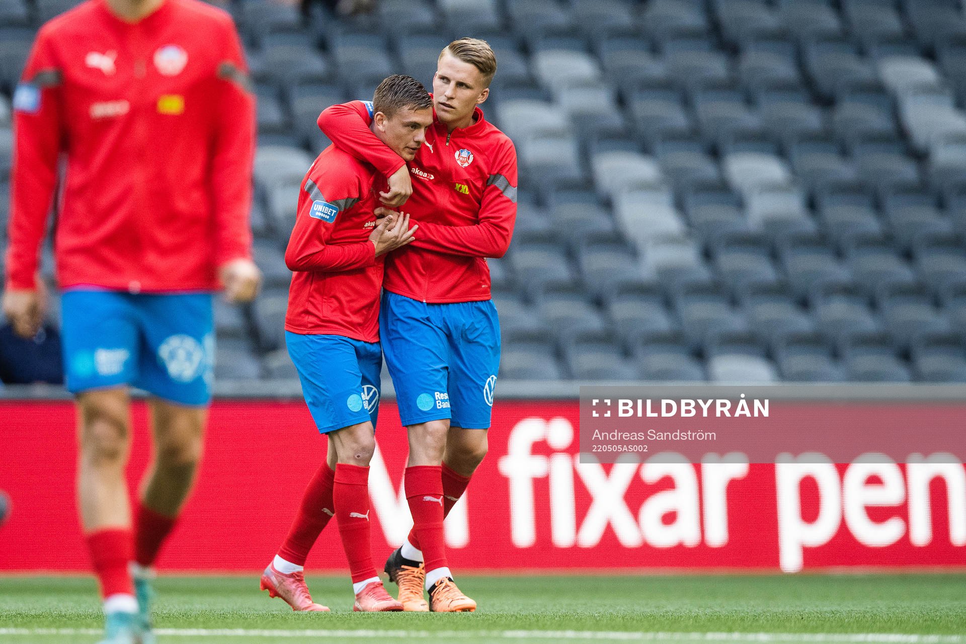 Helsingborgs Dennis Olsson och Casper Widell