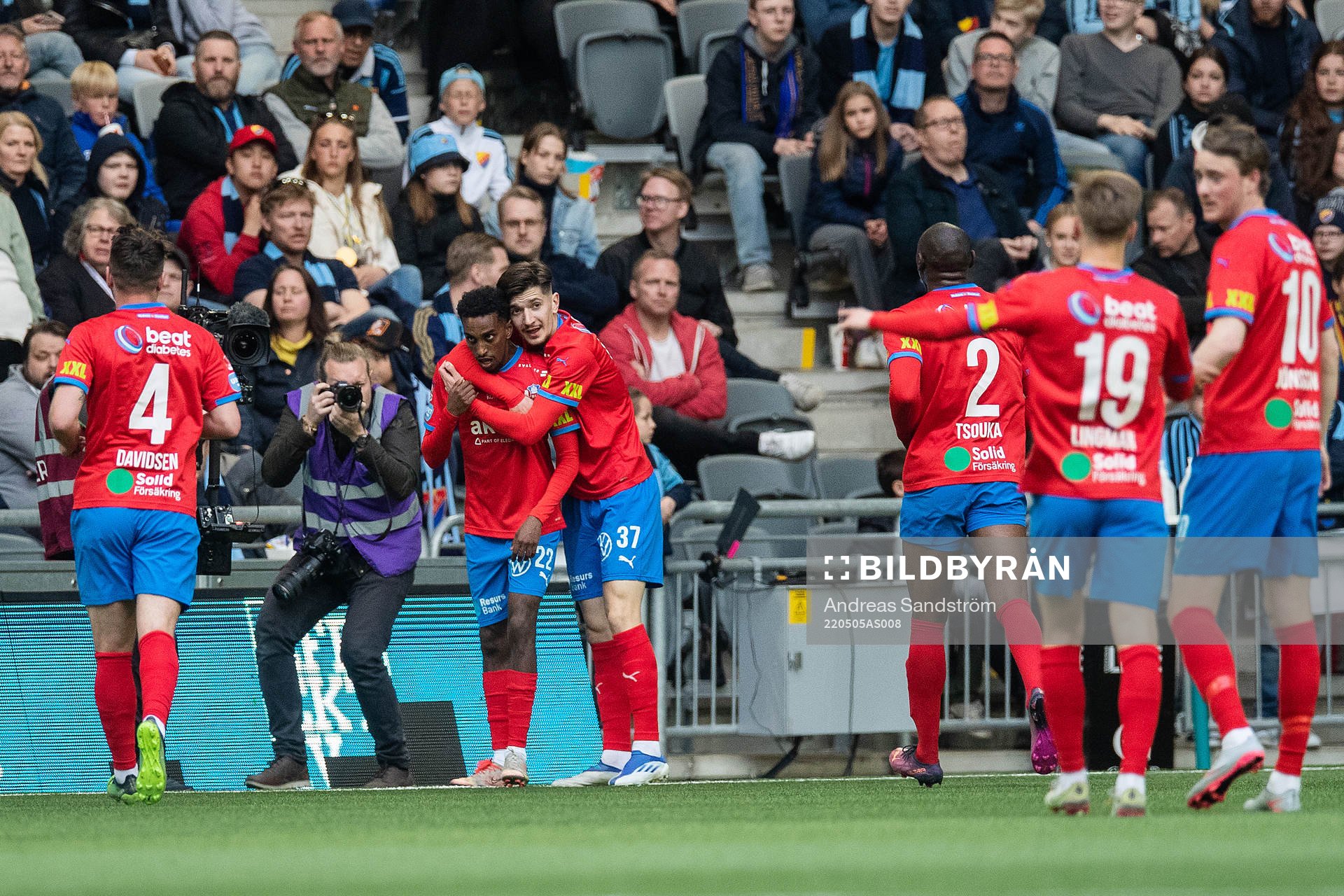 Helsingborgs Taha Ali jublar