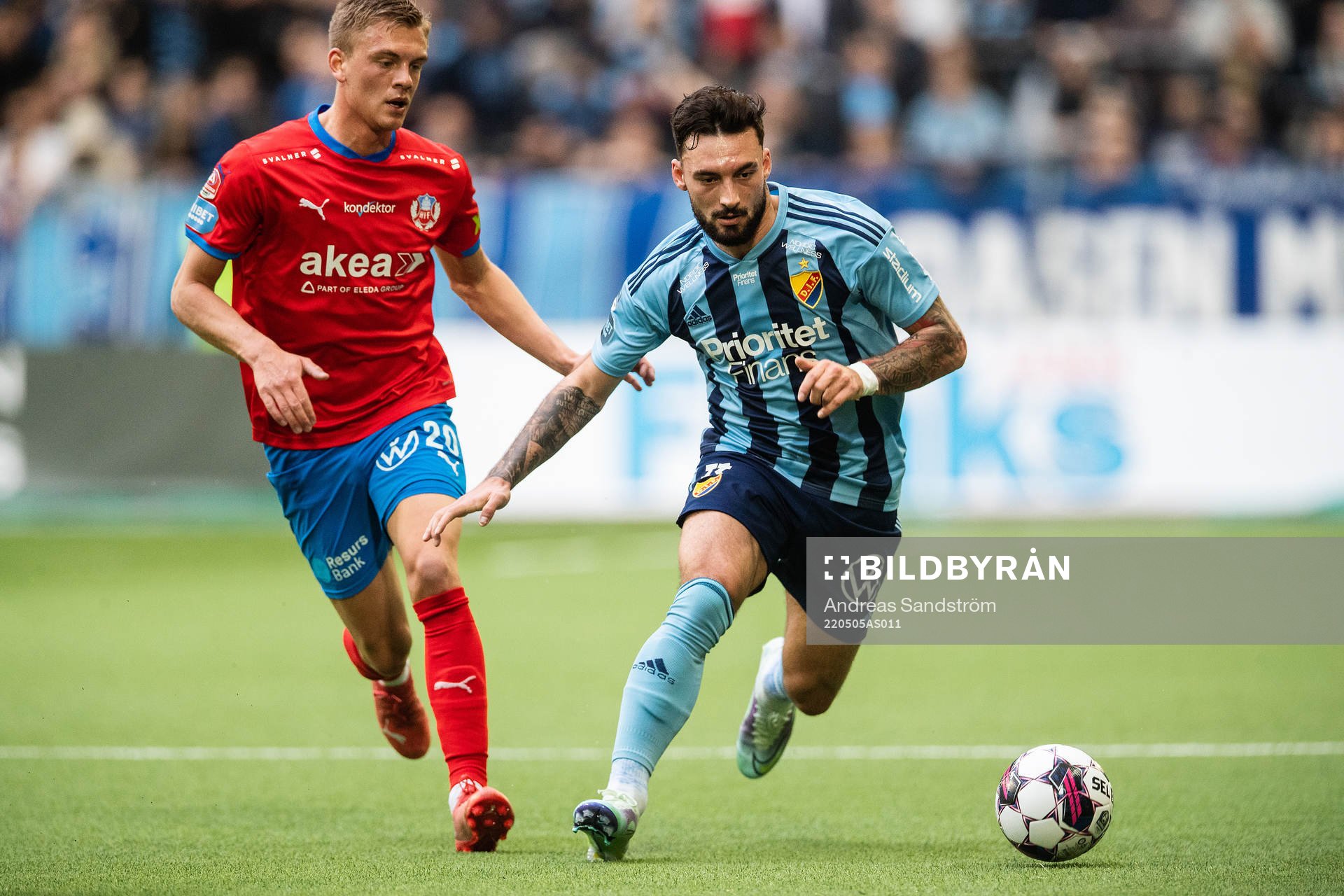 Djurgårdens Sead Haksabanovic och Helsingborgs Dennis