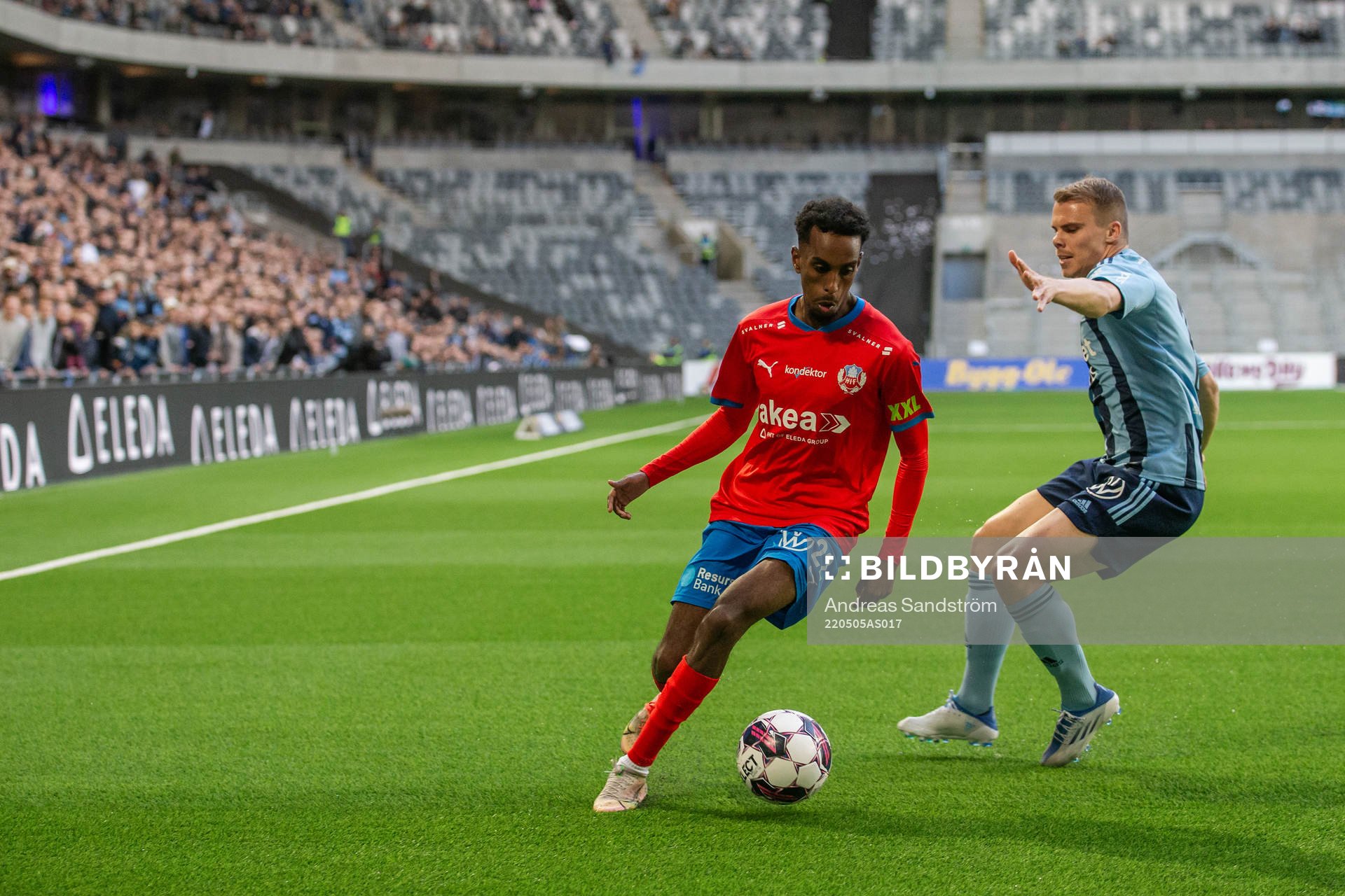 Helsingborgs Taha Ali och Djurgårdens Elias Andersson