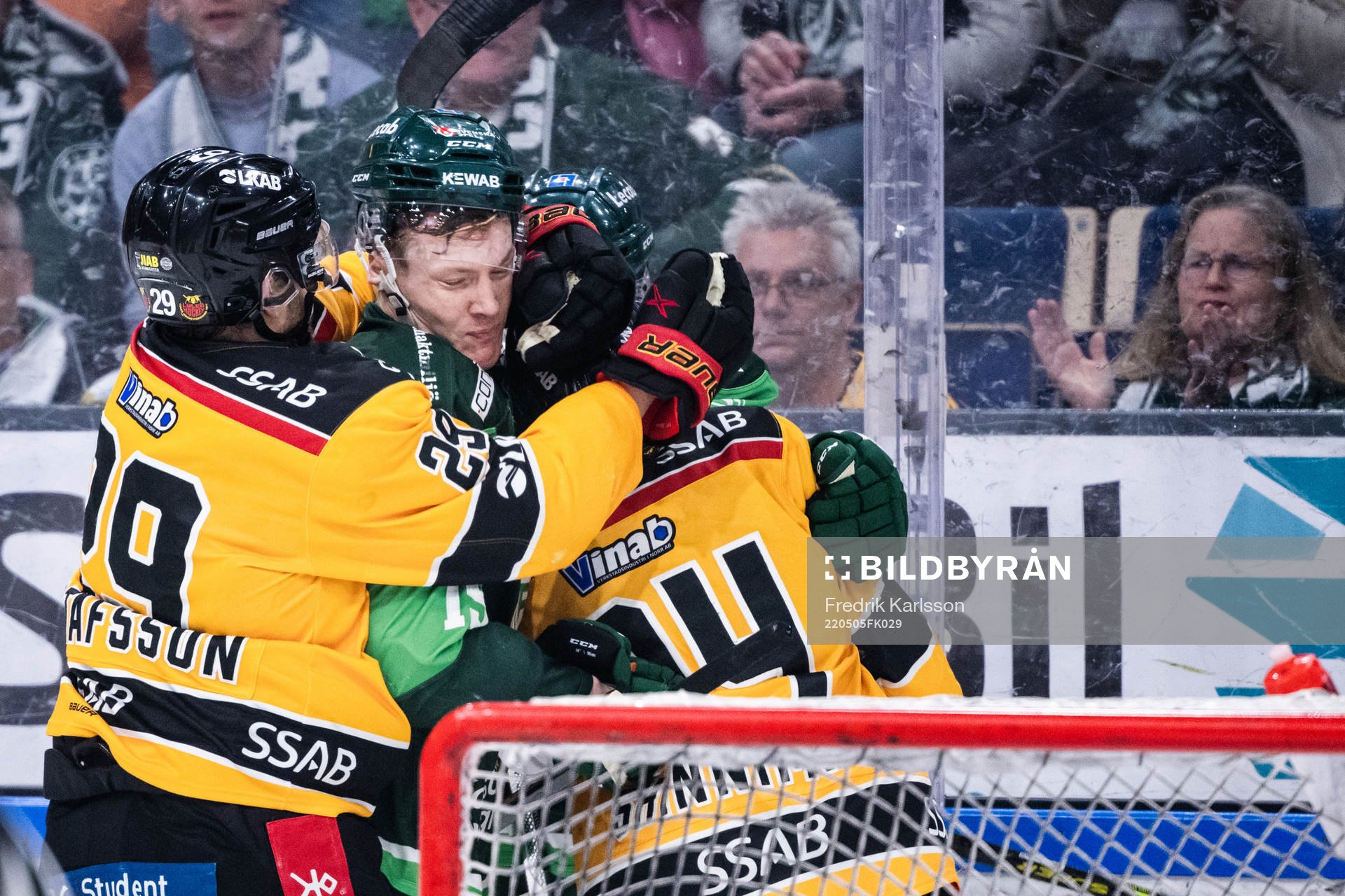 Luleås Erik Gustafsson och Färjestads Gustav Rydahl