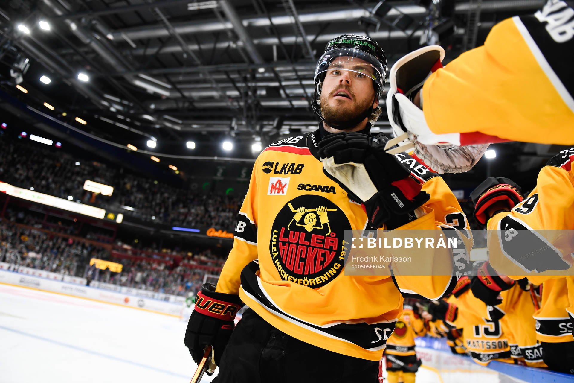 Luleås Oscar Engsund jublar