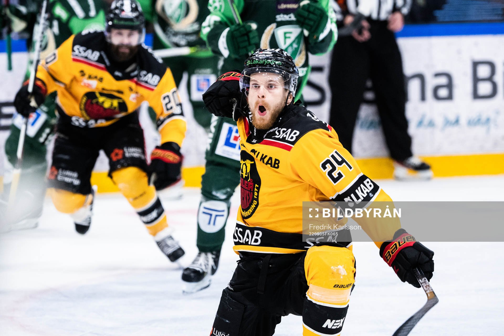 Luleås Brendan Shinnimin jublar
