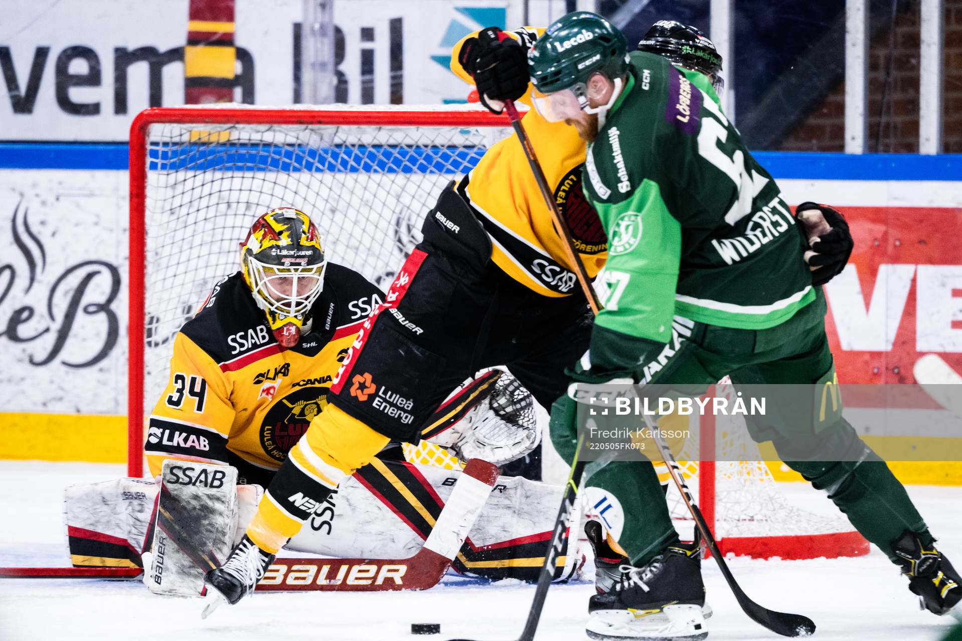 Luleås målvakt Joel Lassinantti