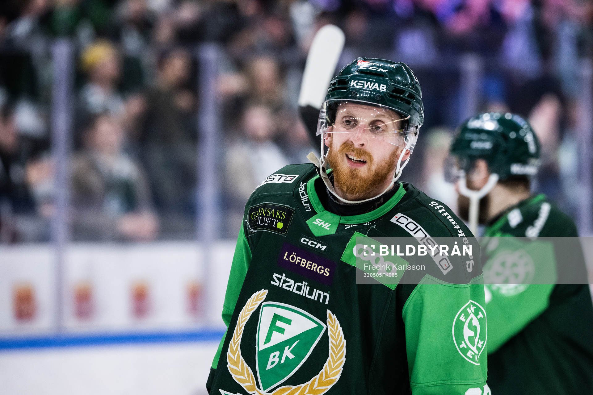 Färjestads Pontus Widerström jublar