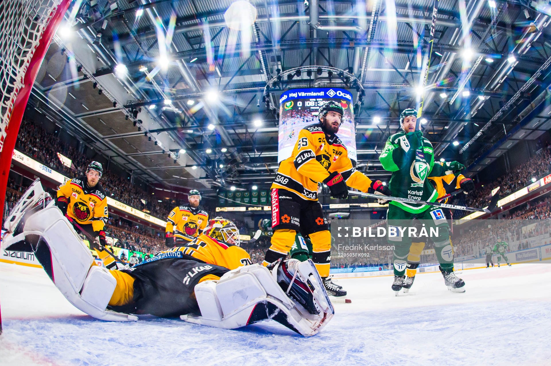 under final fyra i SHL mellan Färjestad och Luleå